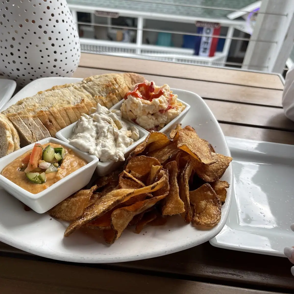 Dip Trio with House-Made Chips & Crostini