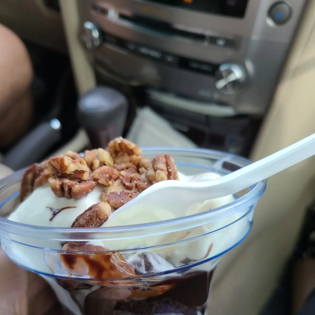 Hot Fudge Sundae with Pecan