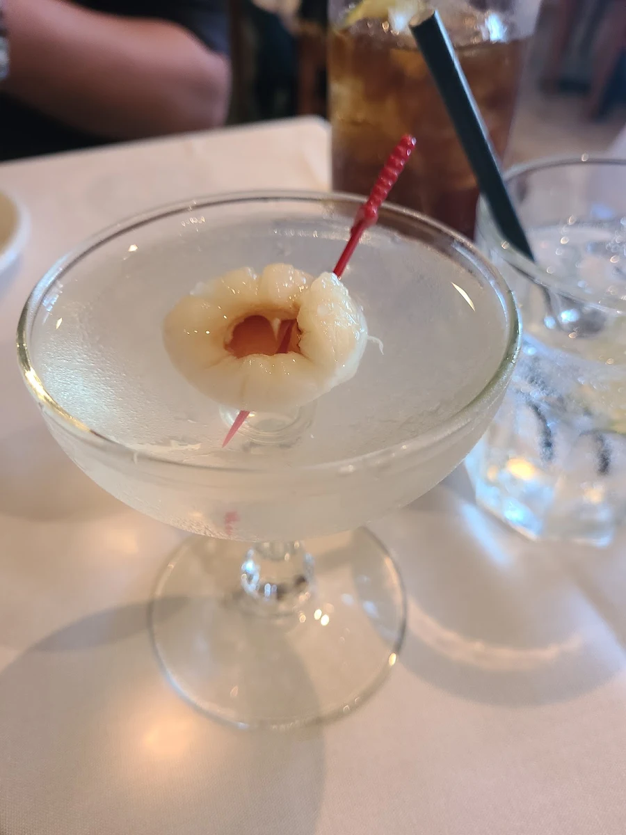 Lychee Martini, The Lake Grill