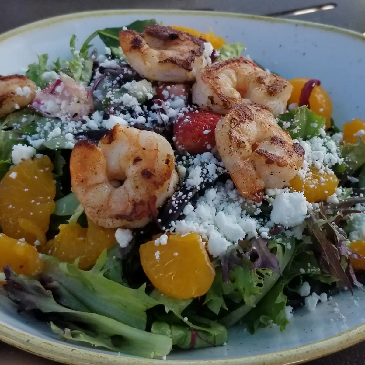 Beach Salad with Grilled Shrimp