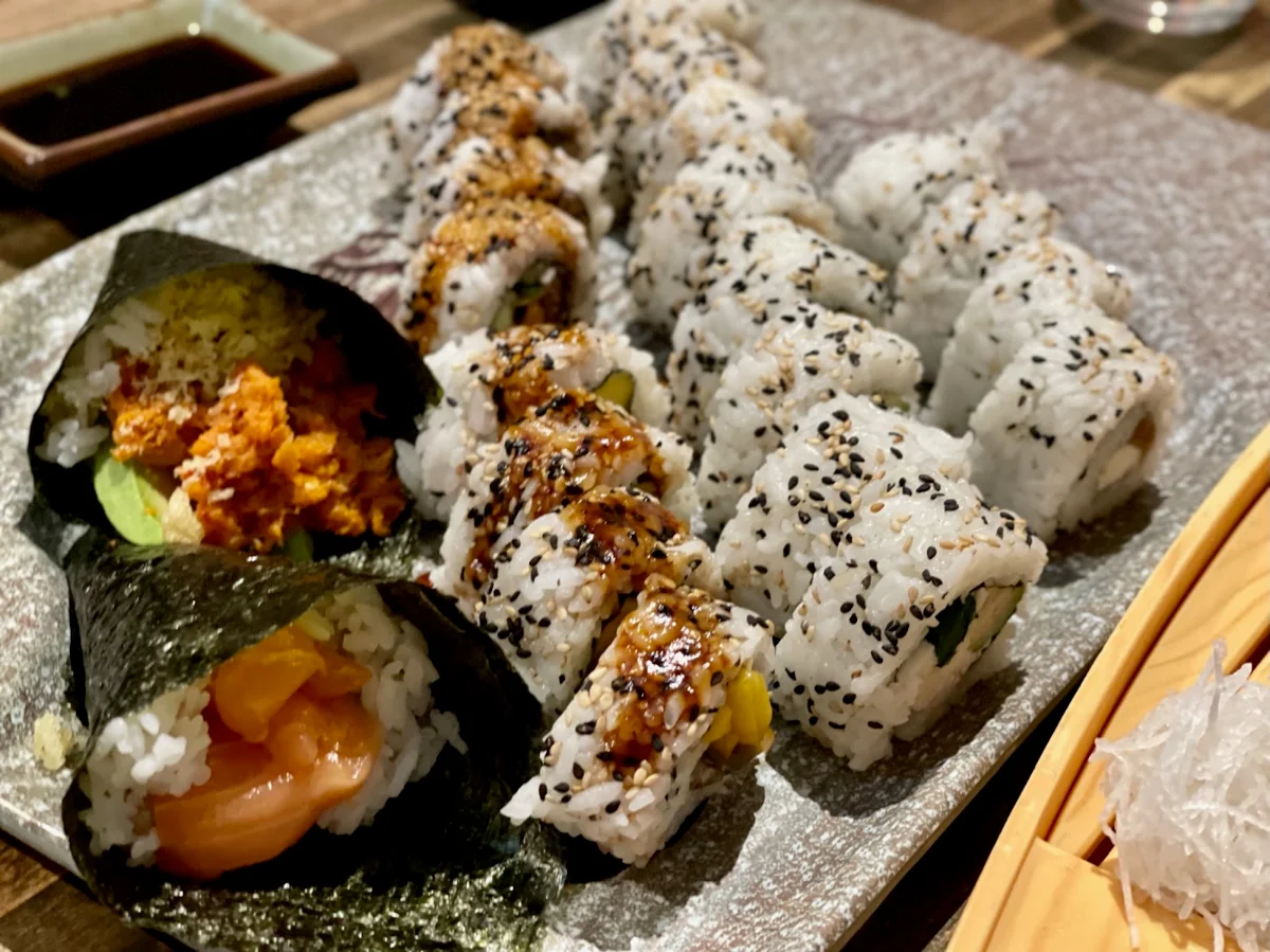 Salmon Skin Cone, Tanuki Kyoto Sushi