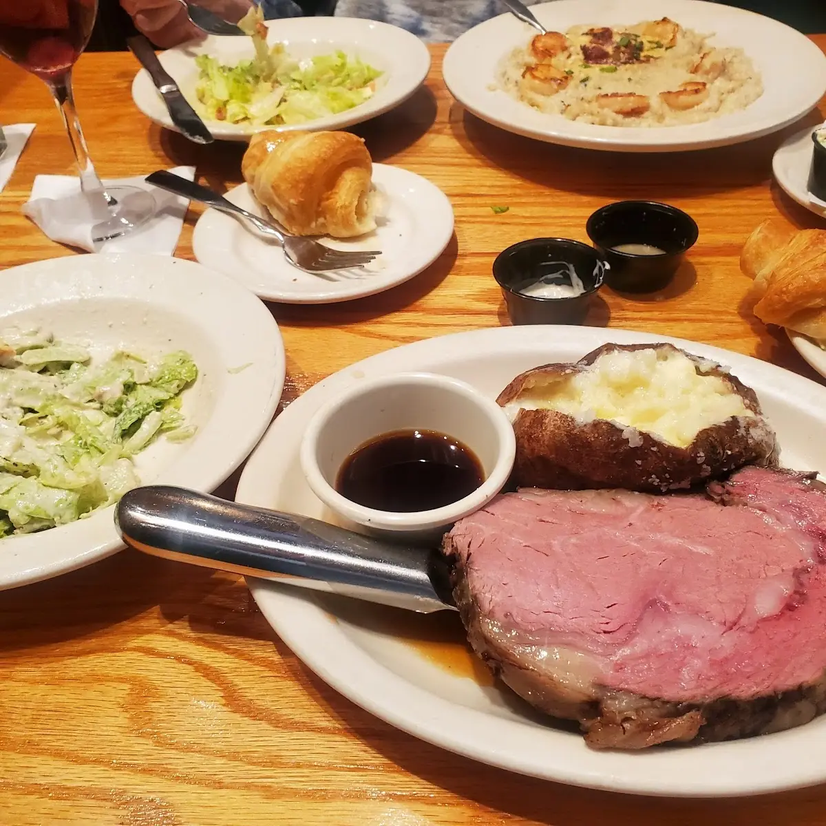 Prime Rib and Baked Potato Salad