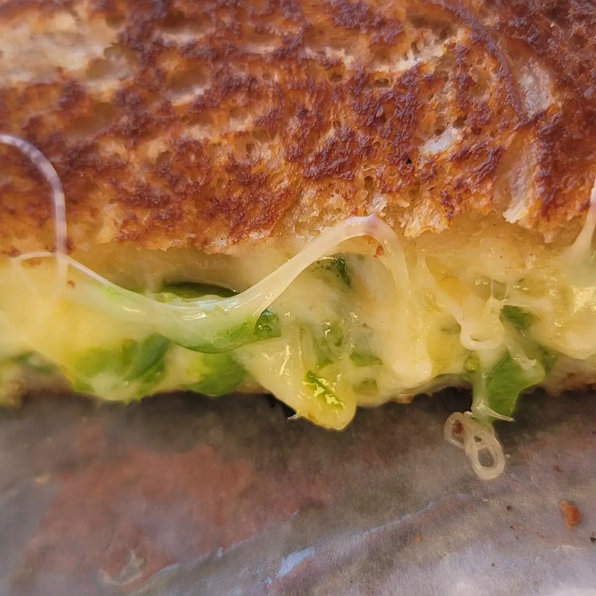 Grilled Cheese with Jalapenos