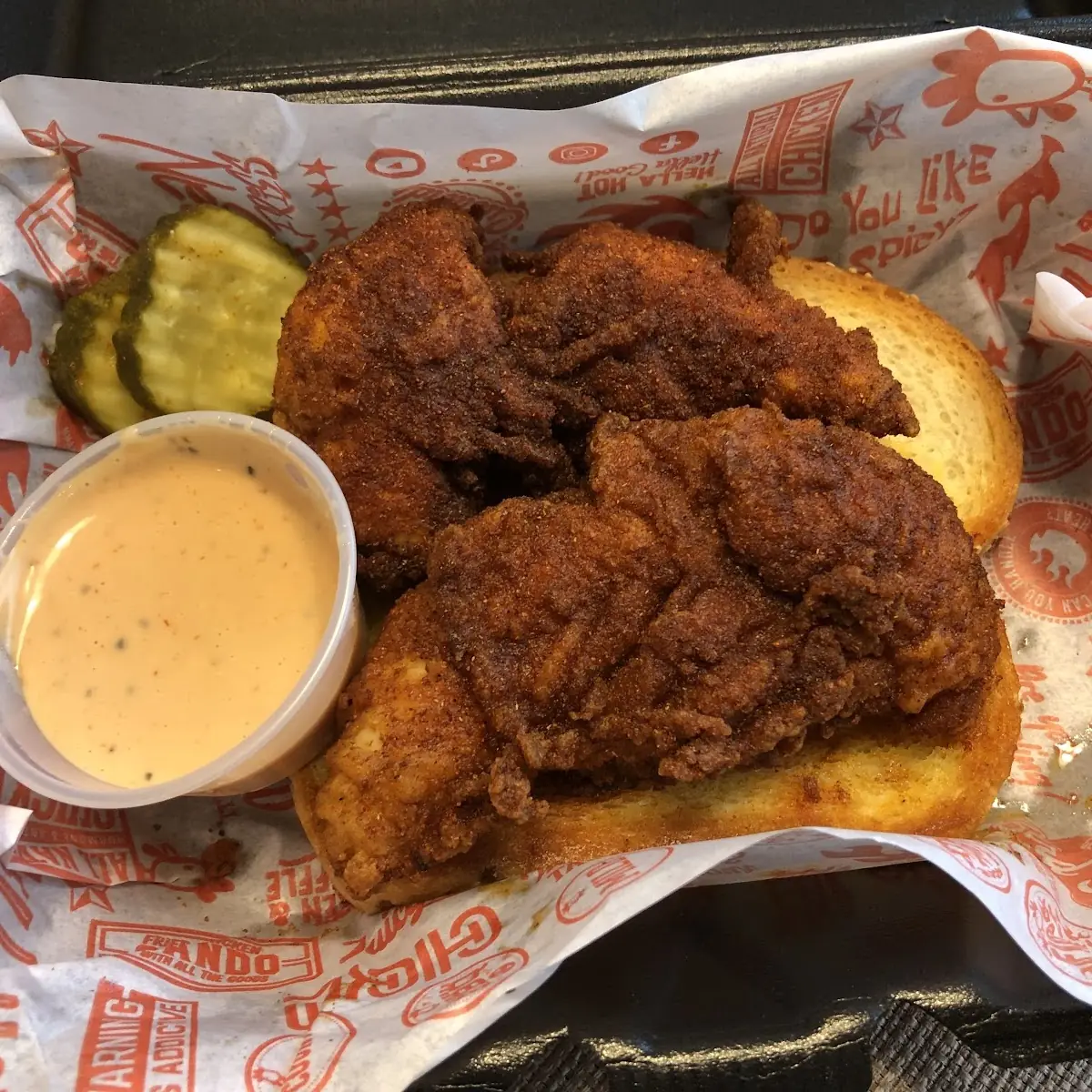 Crispy Spicy Chicken Strips with Dipping Sauce