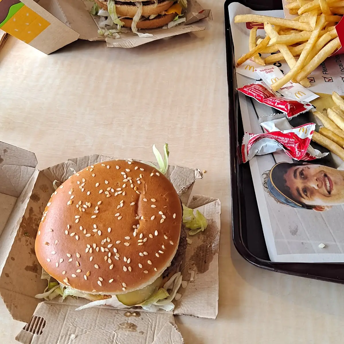 Big Mac and Cheese Burger