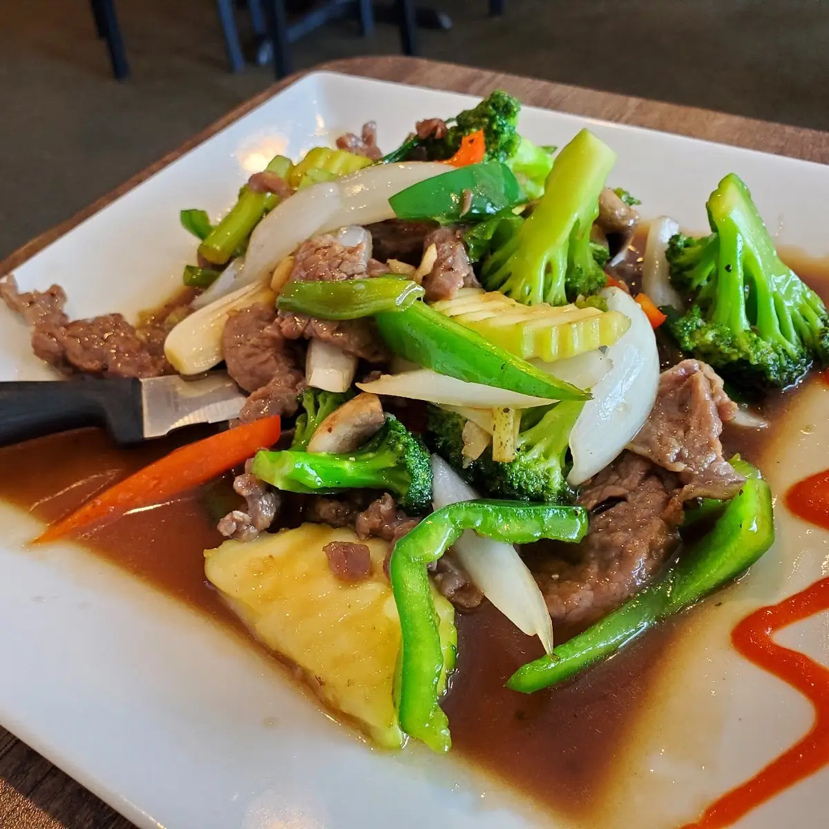 Beef & Vegetables in Oyster Sauce