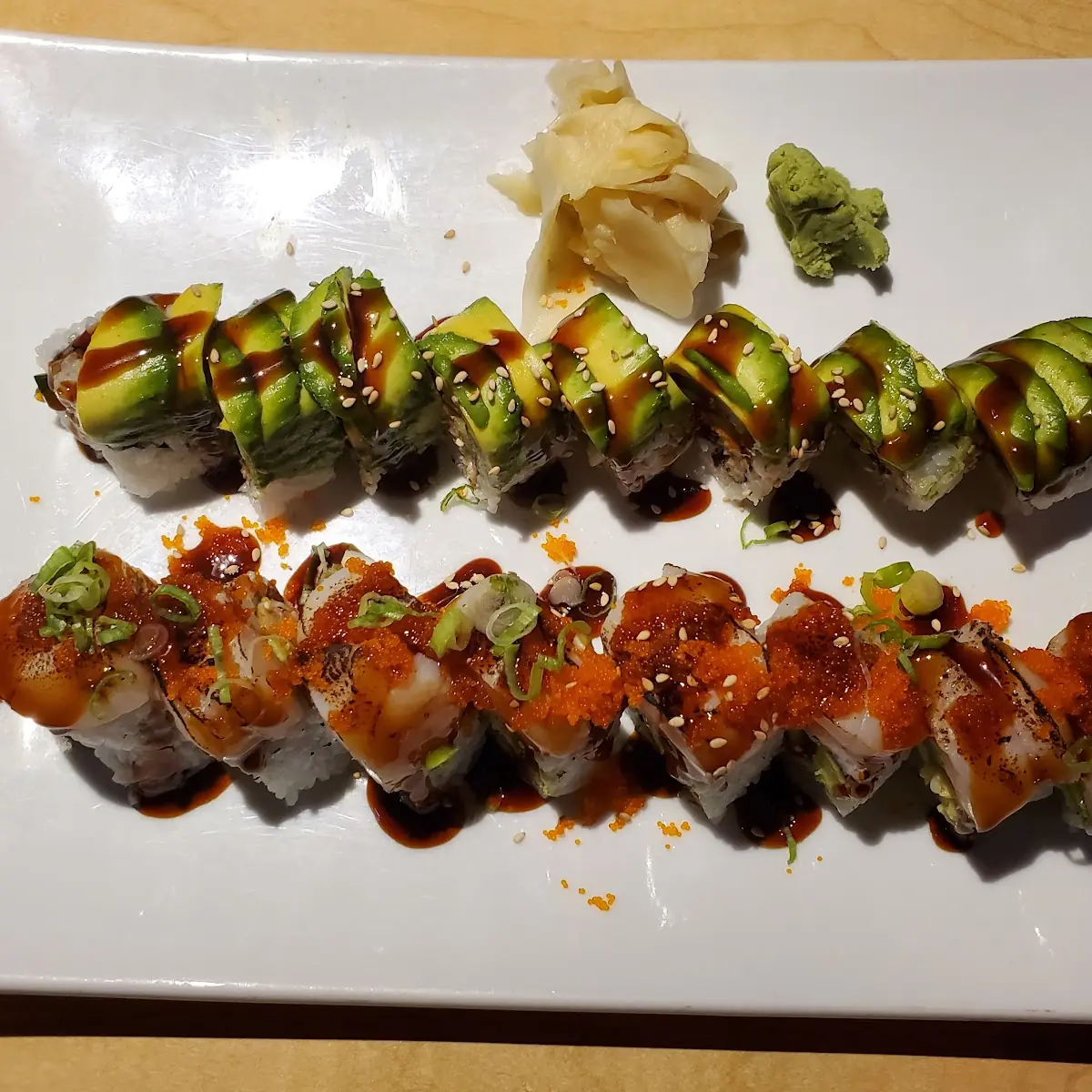Aztec and Unagi Roll