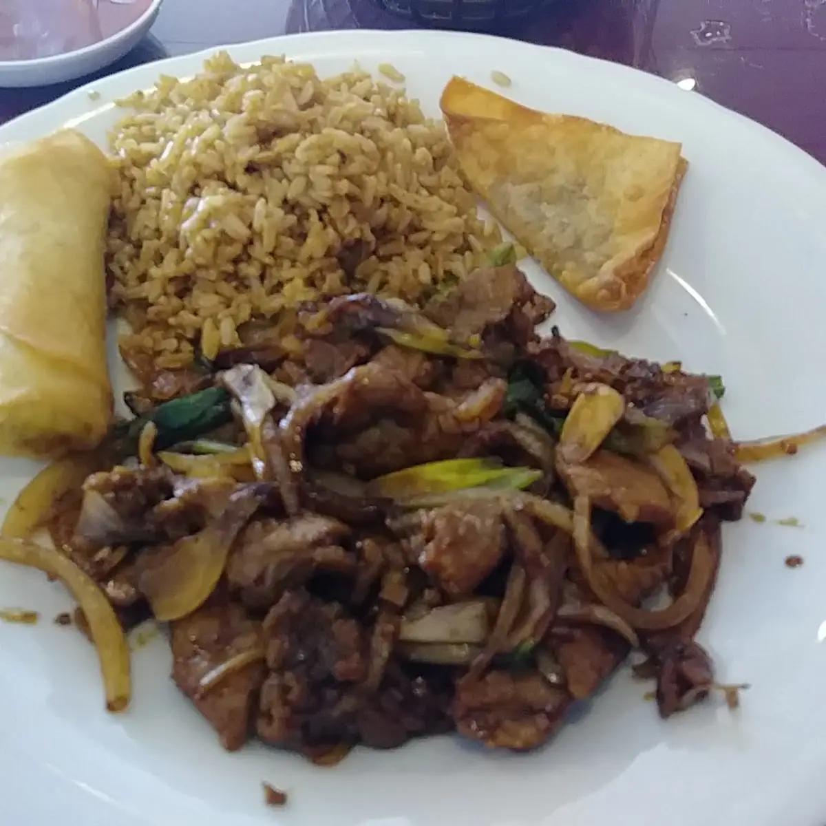 Mongolian Beef Lunch Special Fried Rice