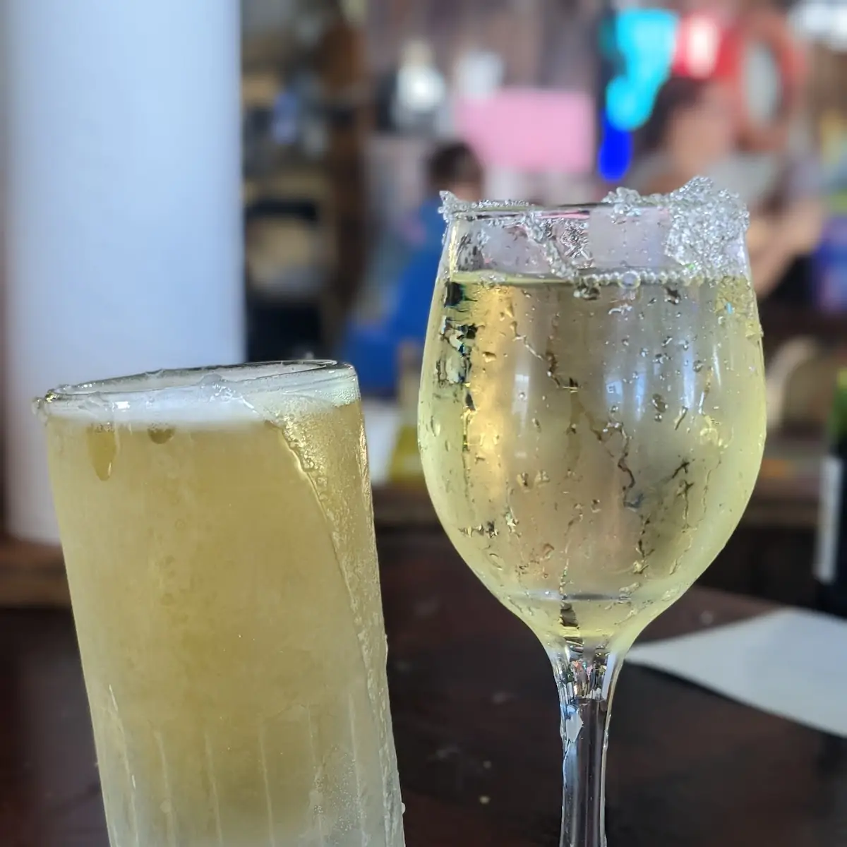 Bud Light and Pinot Grigio
