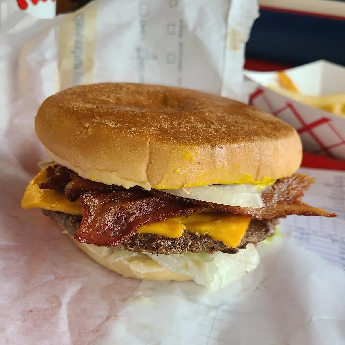 Double Cheese Burger Add Bacon
