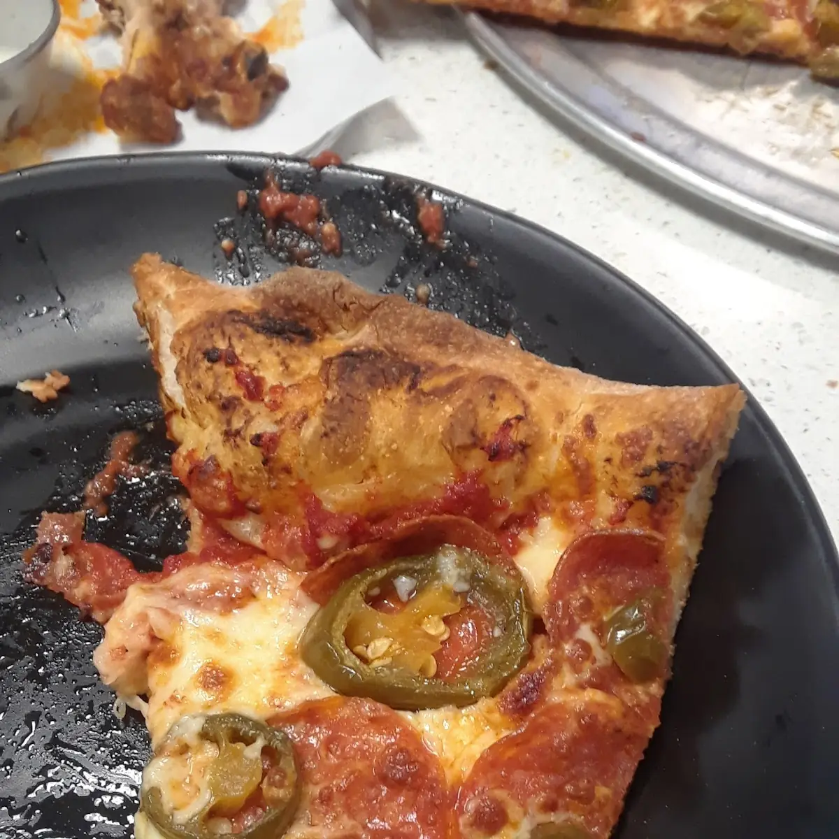 Pepperoni Pizza with Jalapenos