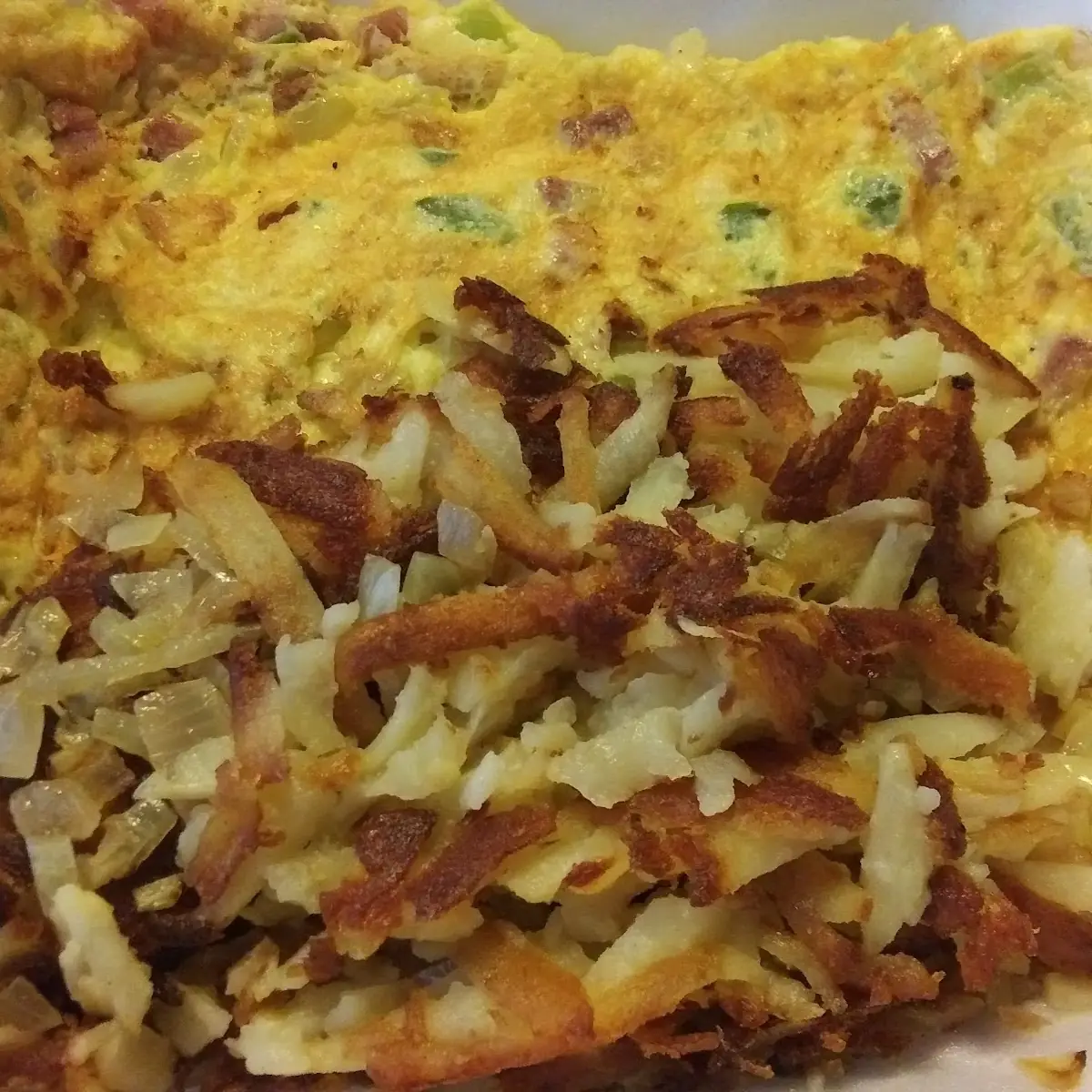 Denver Omelet and Hash Browns
