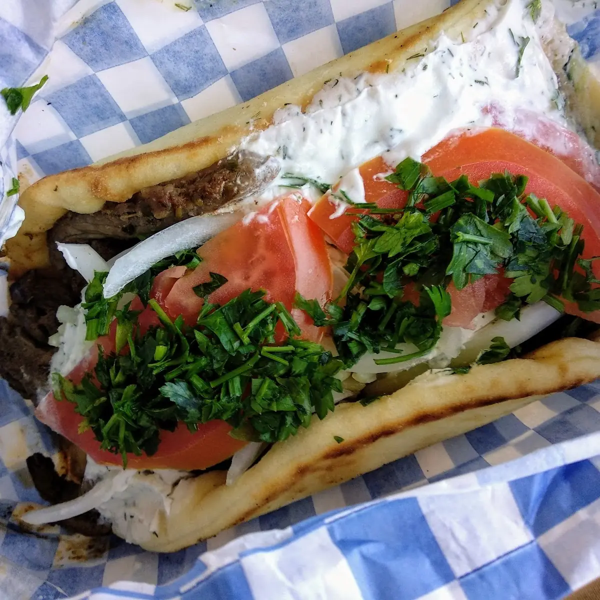 PORK GYRO OMELETTE