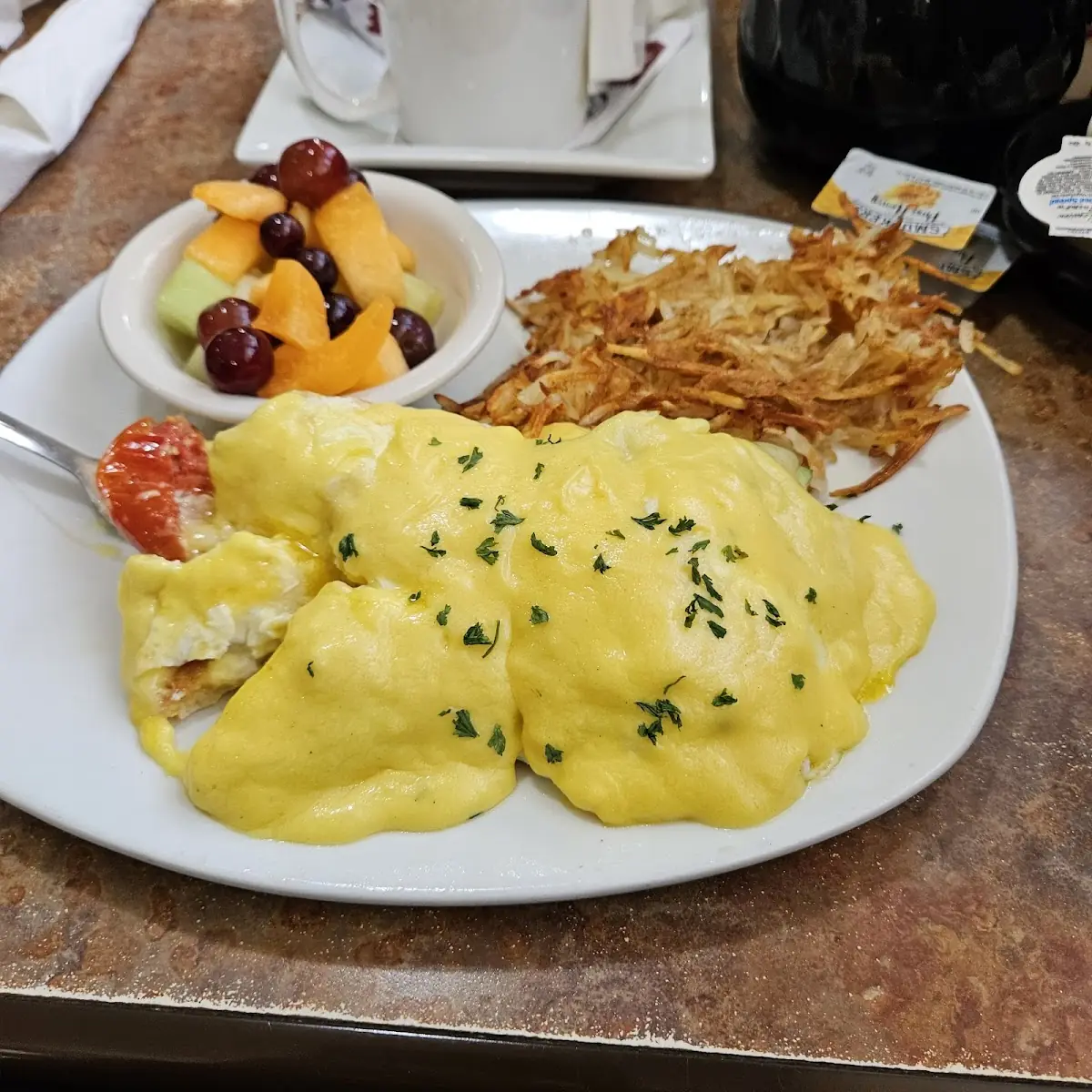 Mushroom & Swiss Omelet