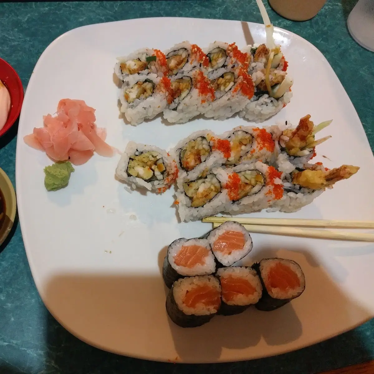 Tempura Shrimp Salmon Roll