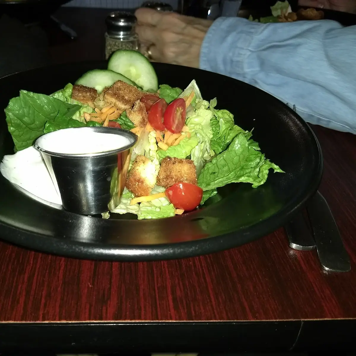 Salad with Ranch Dressing