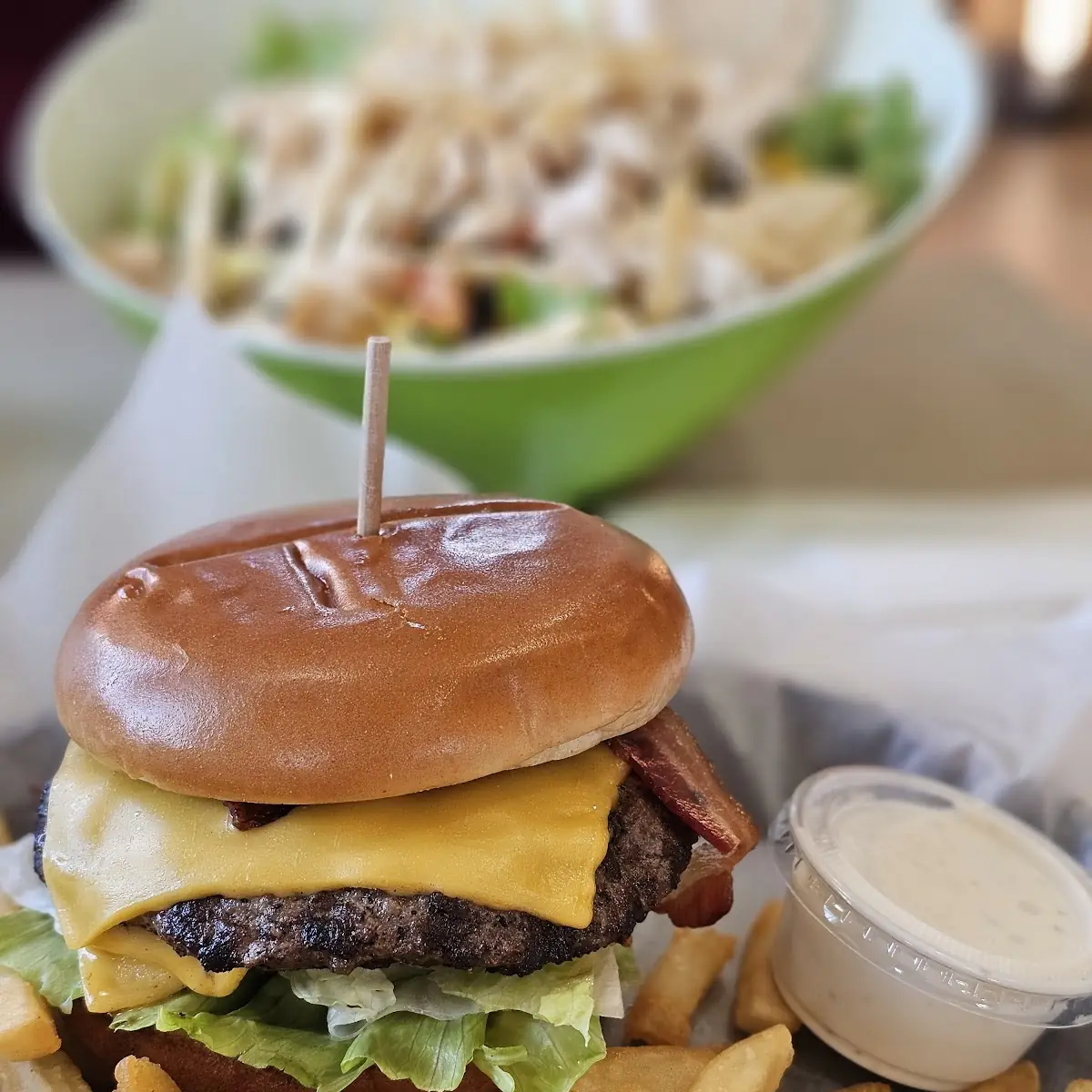Bacon Cheeseburger with Fries
