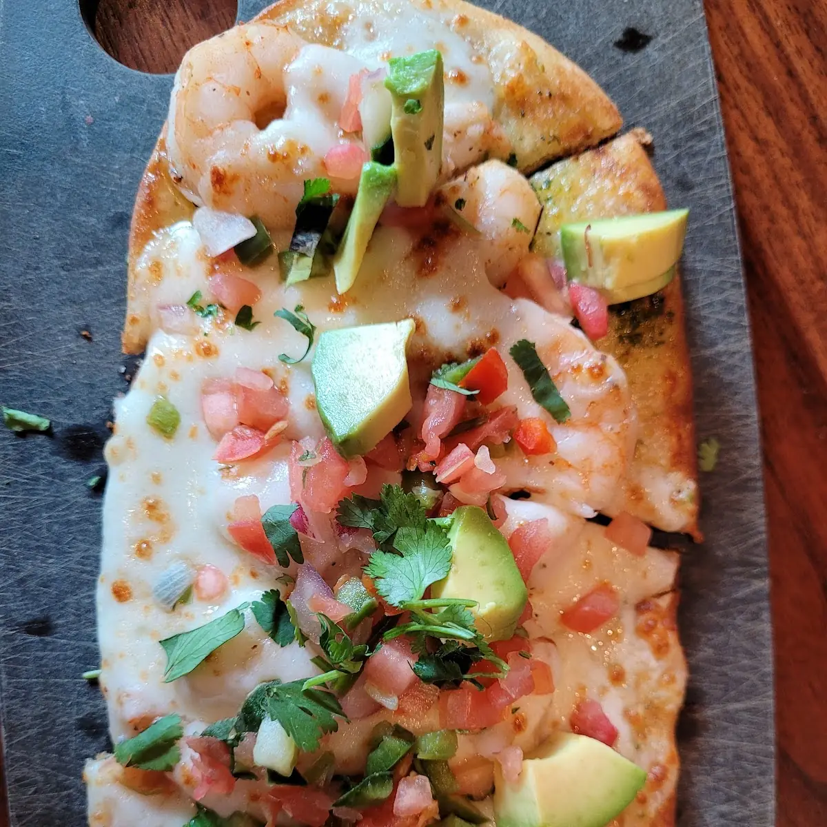 Flatbread Pizza with Shrimp