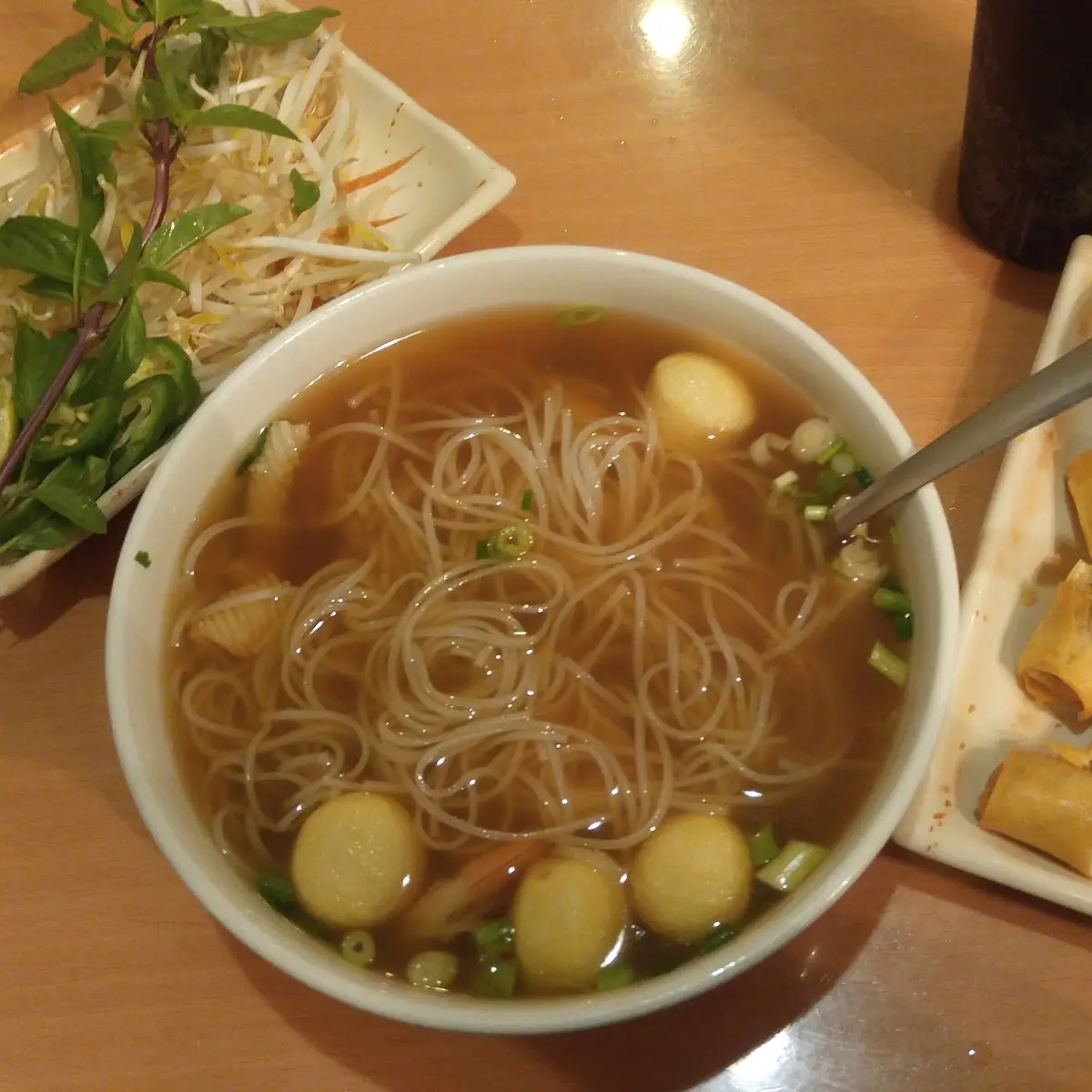 Pho and Egg Rolls