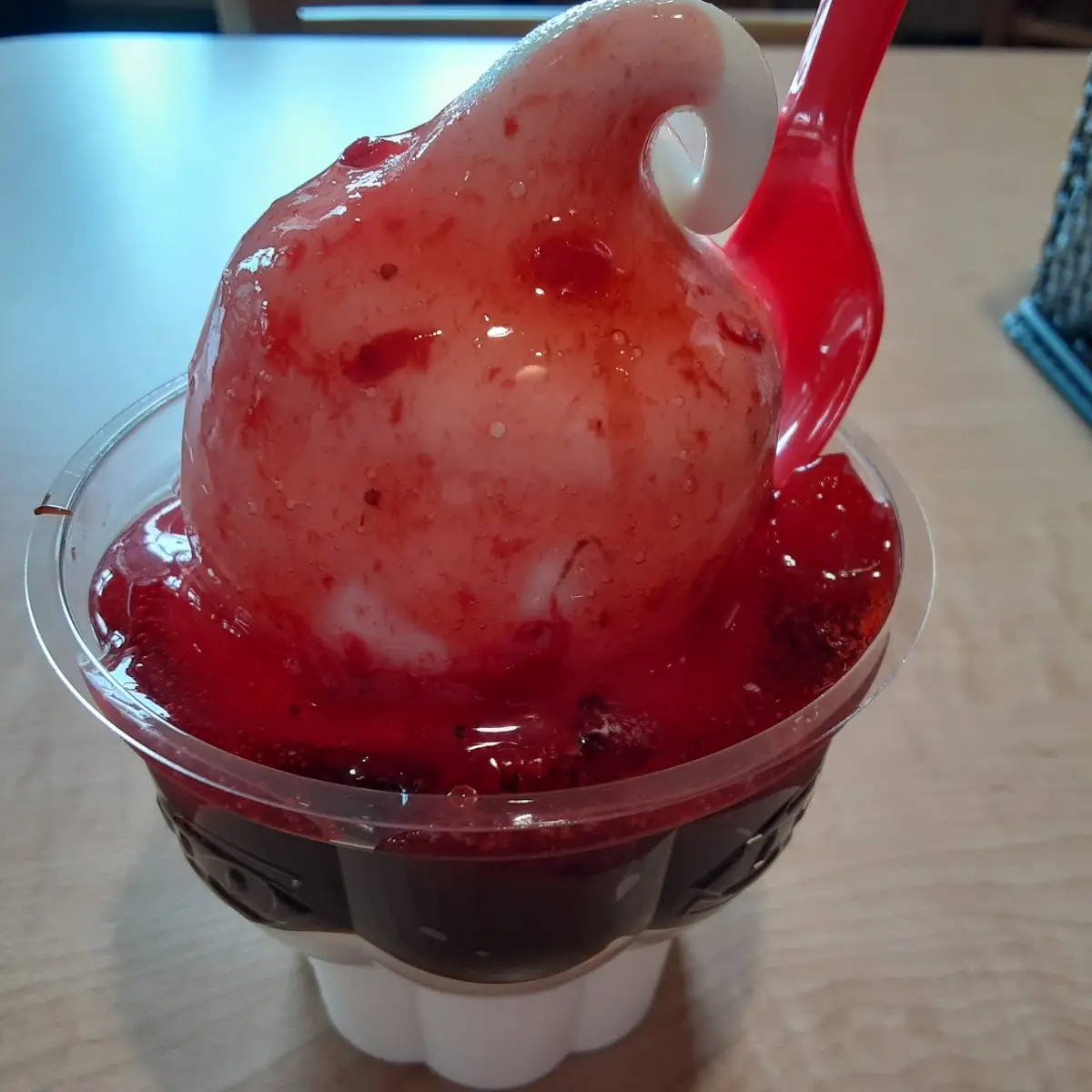 Strawberry Hot Fudge Sundae