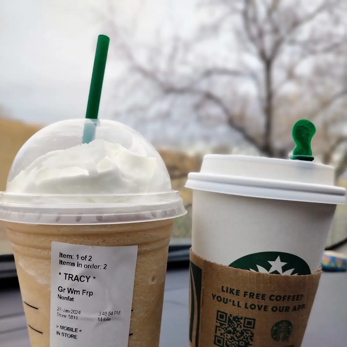 White Mocha Frappuccino