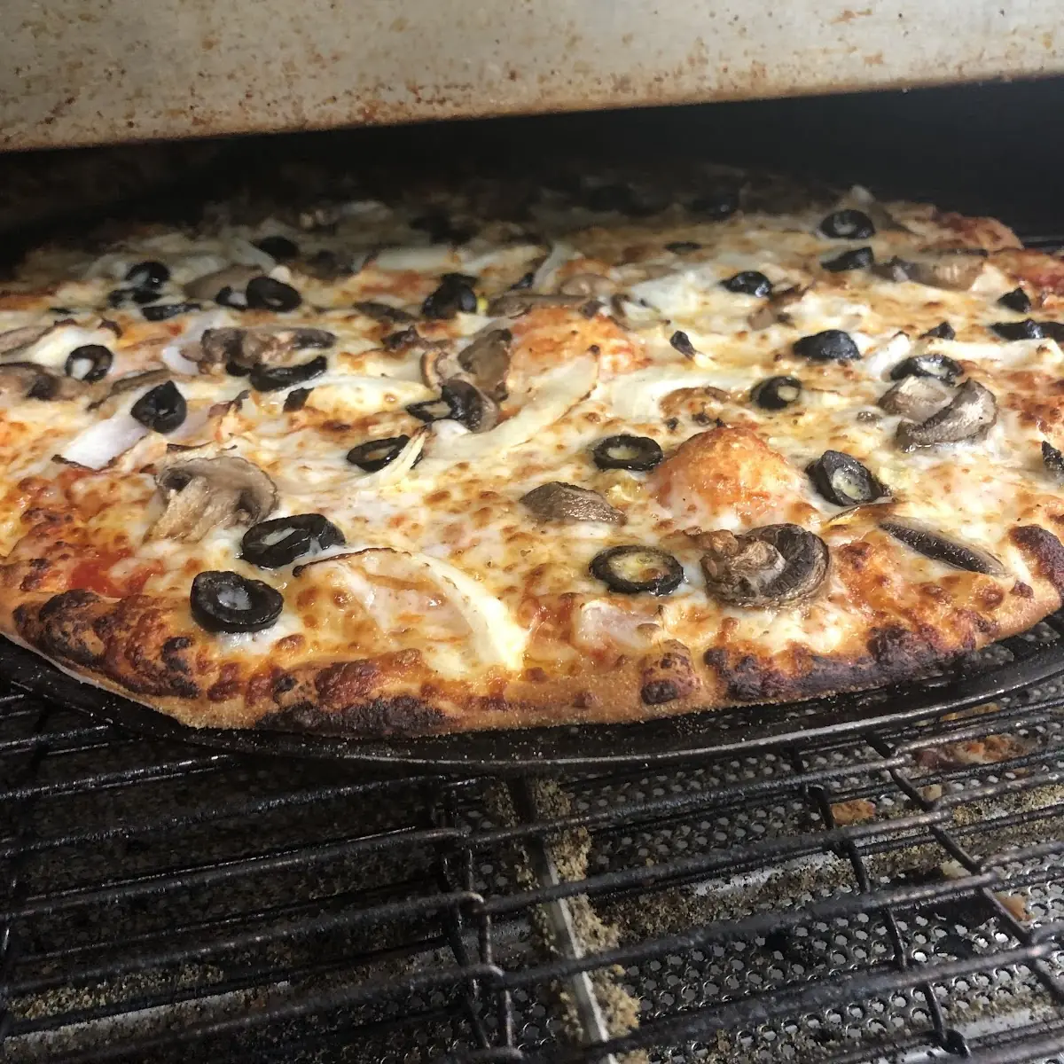 Thin Crust Cheese Pizza Black Olive Mashroom