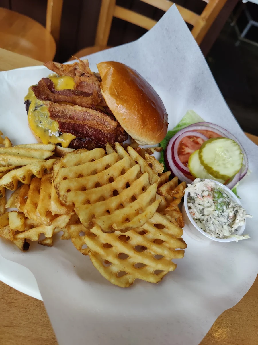 Bacon Cheeseburger Waffle Fries