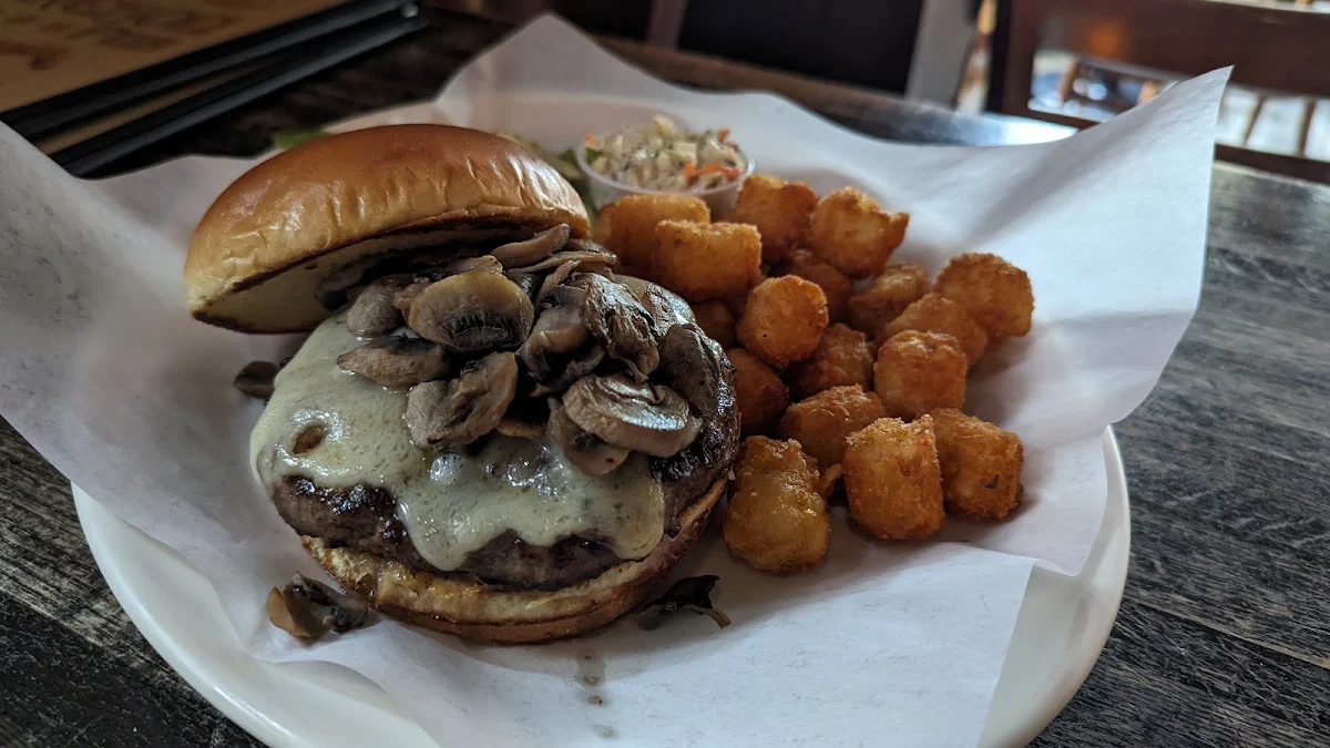 Mushroom and Swiss Burger