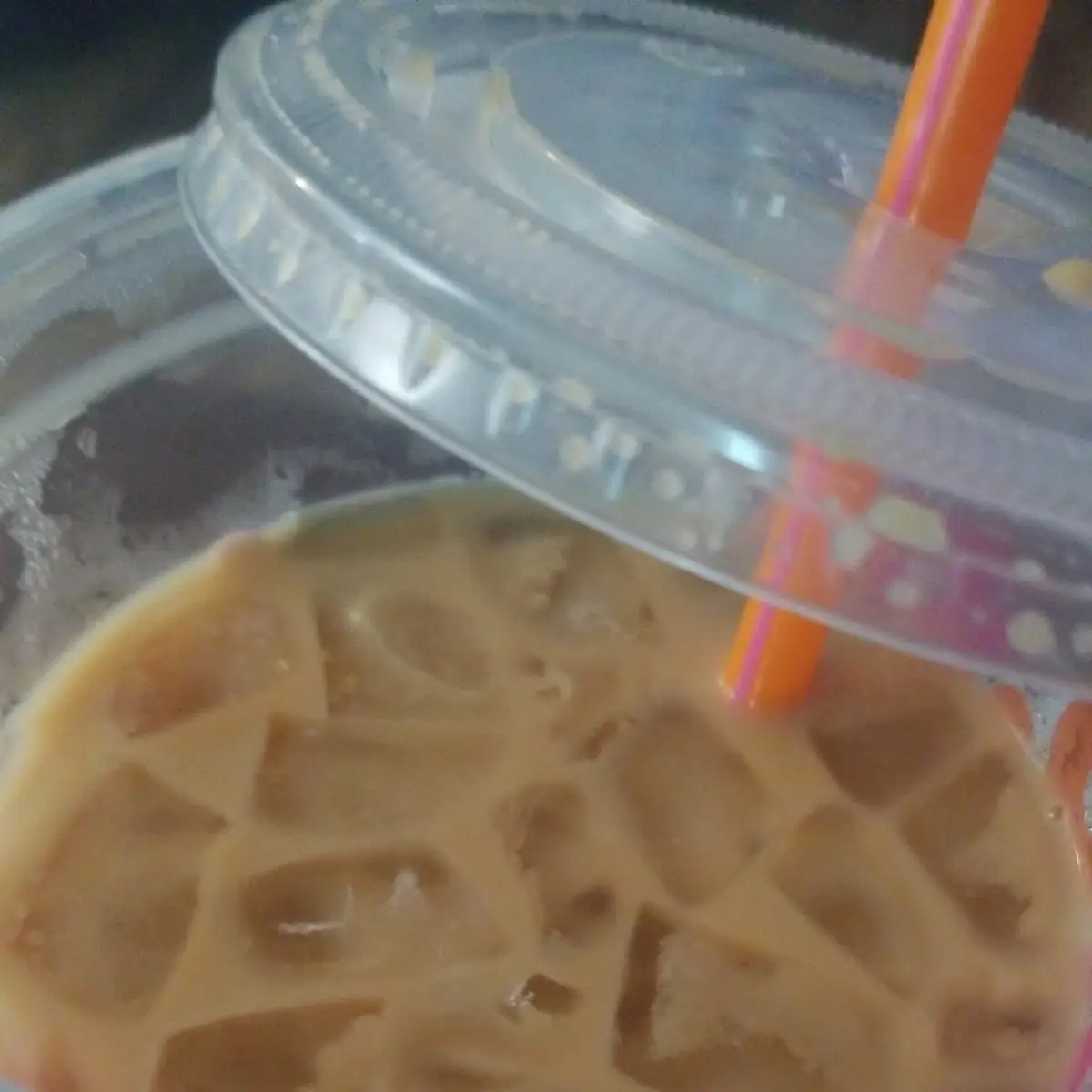 Large Iced French Vanilla Coffee