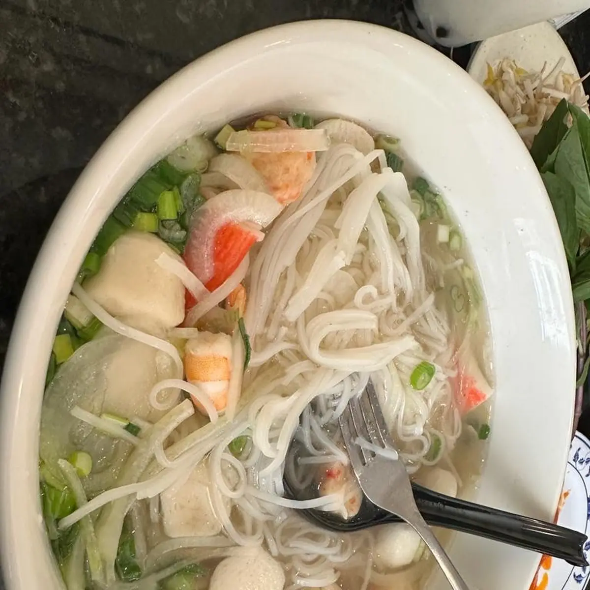 Seafood Rice Noodle Soup