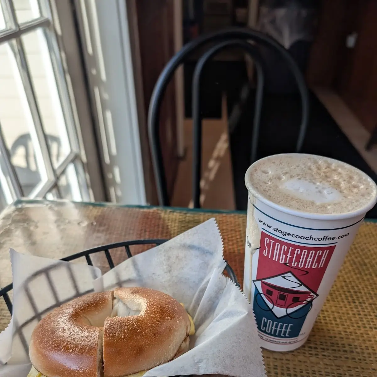 Egg and Cheese on a Plain Bagel