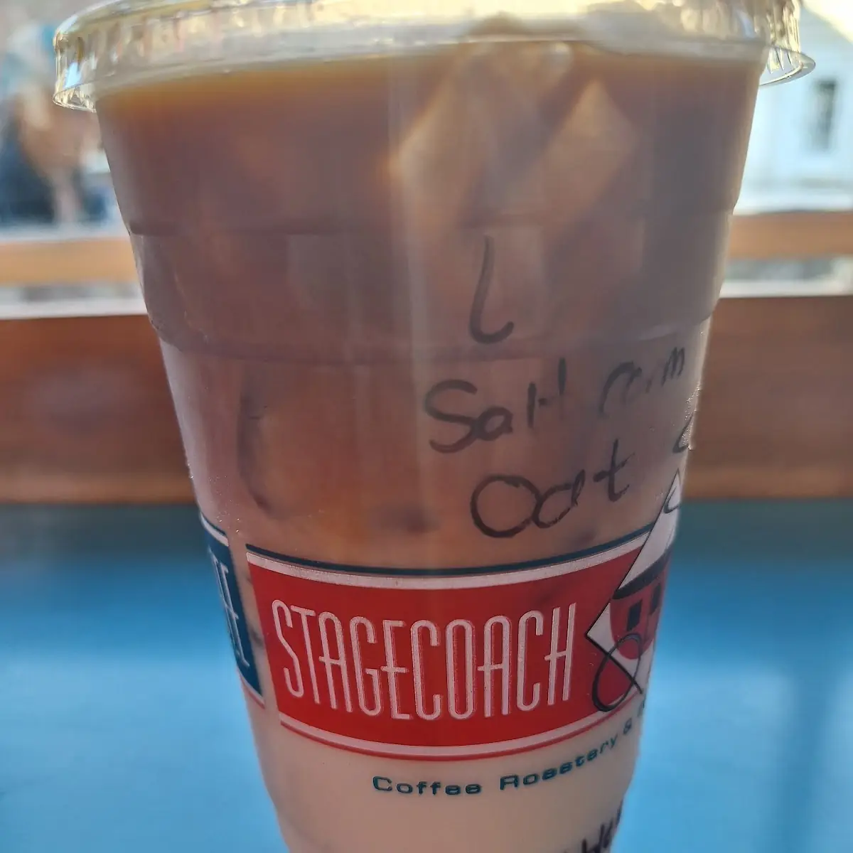 Large Salted Caramel Iced Latte