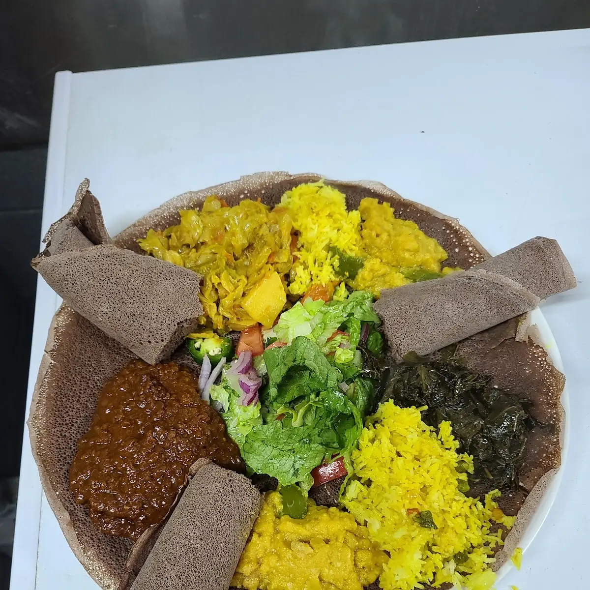 Injera with Vegetable