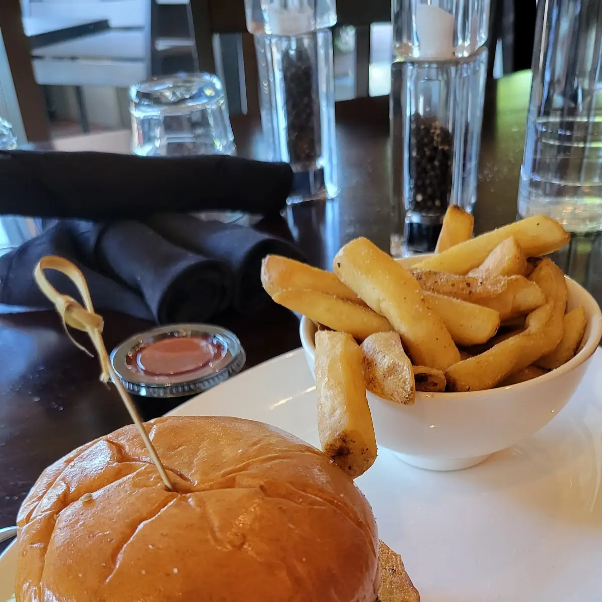 All American Burger and Fries