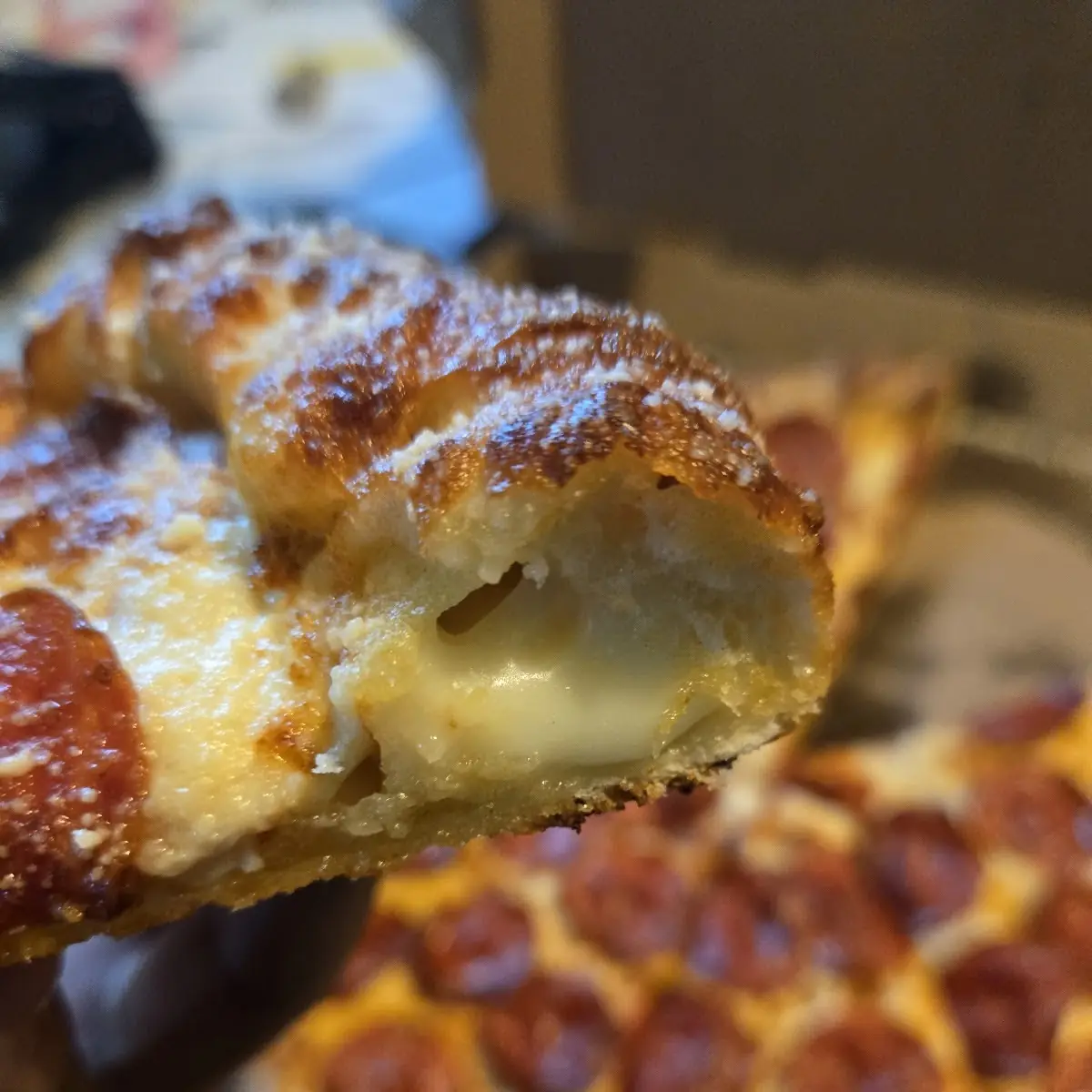 Stuffed Crust Pepperoni Pizza