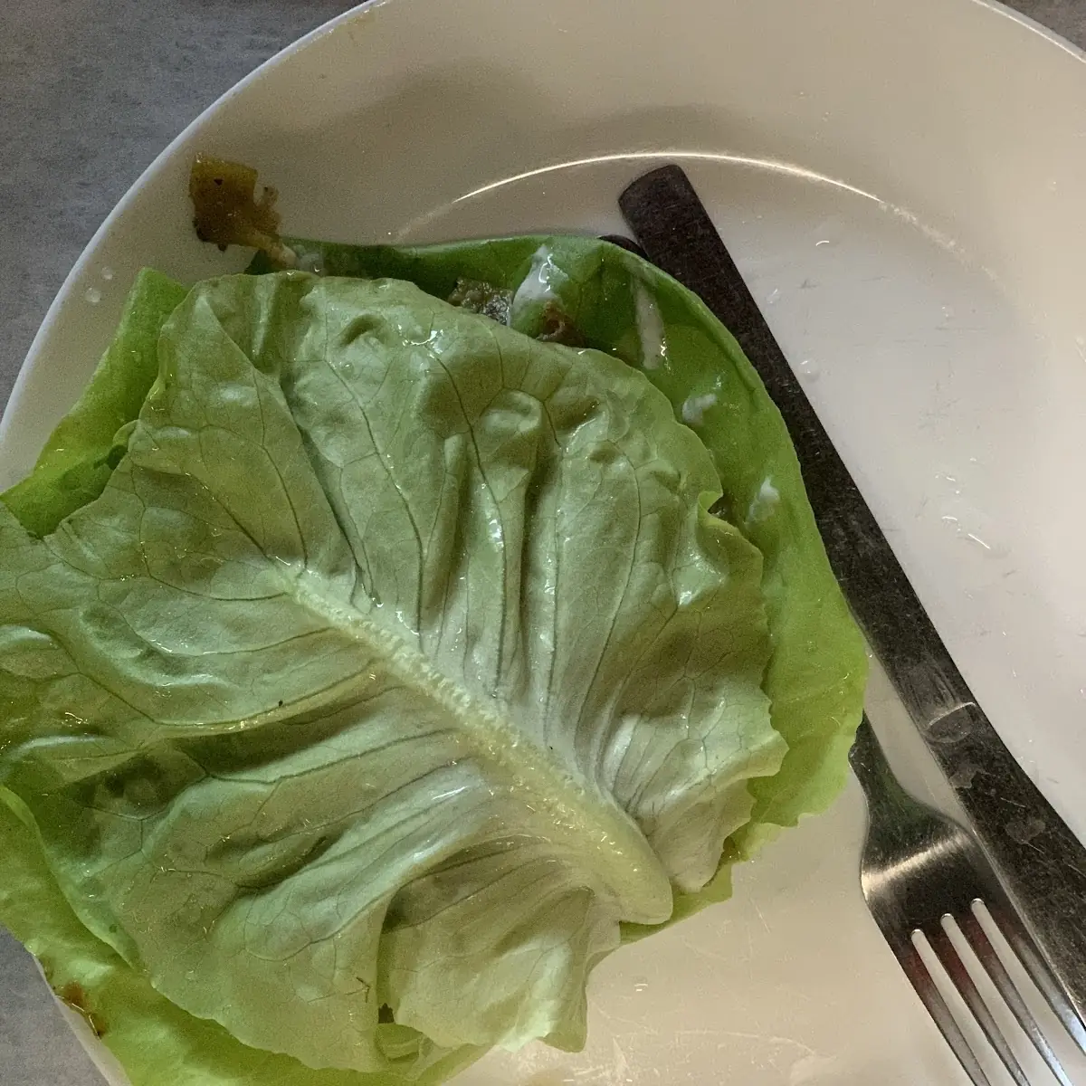 Lettuce Wrap Green Chile Burger