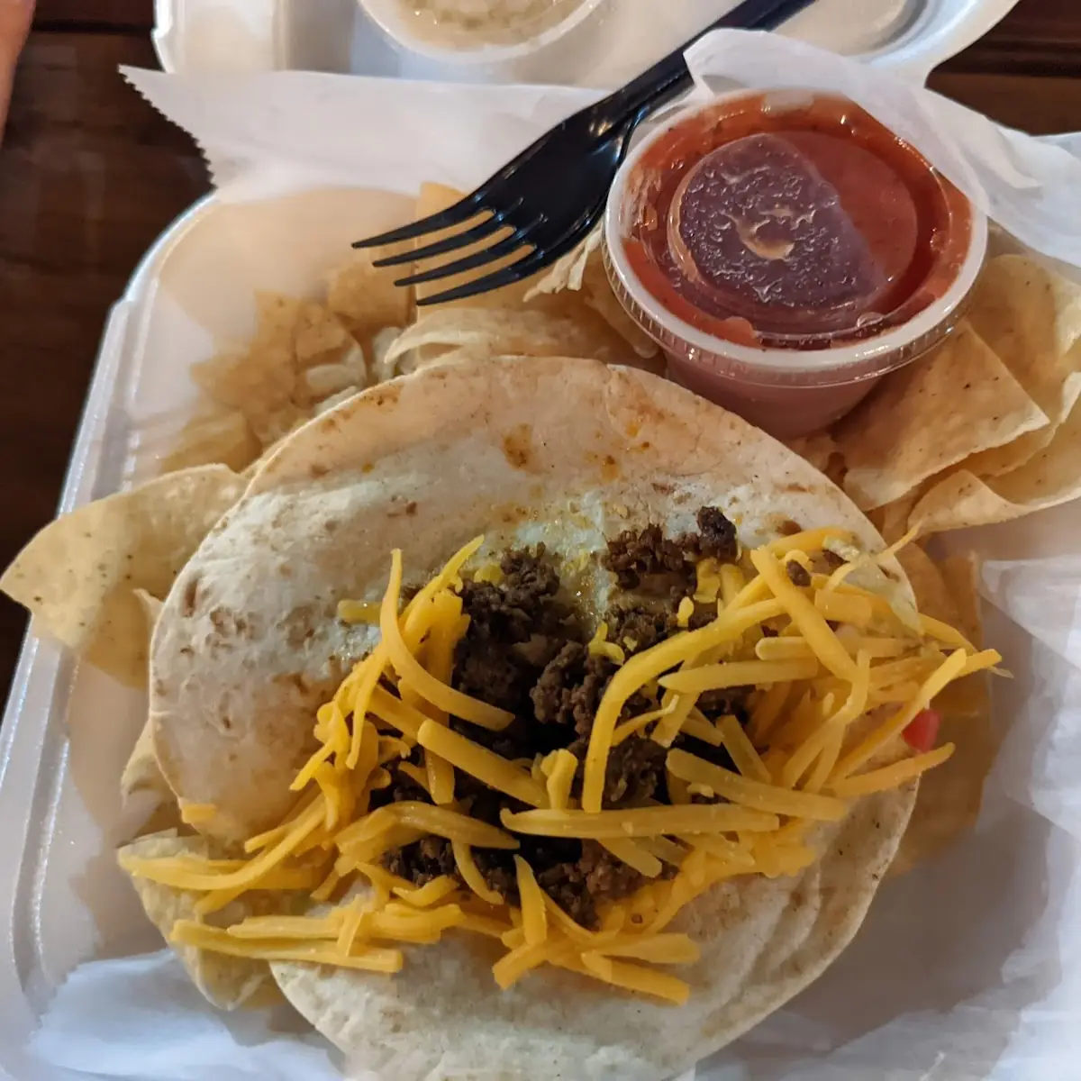 Ground Beef & Cheese Taco the Super Slade