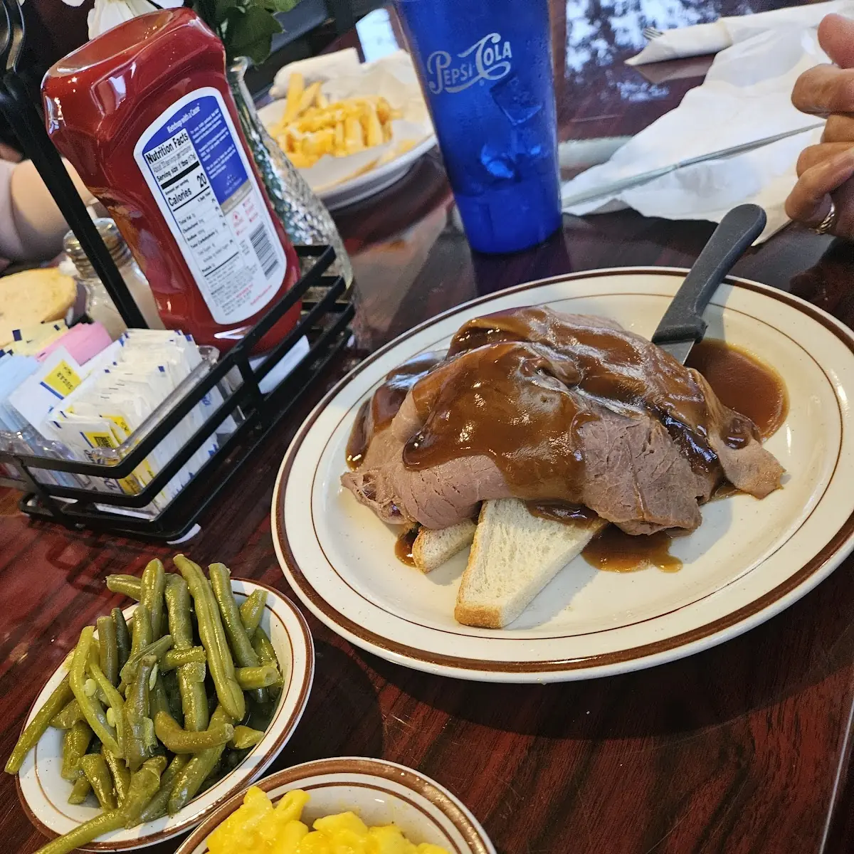 Open Faced Roast Beef Sandwich