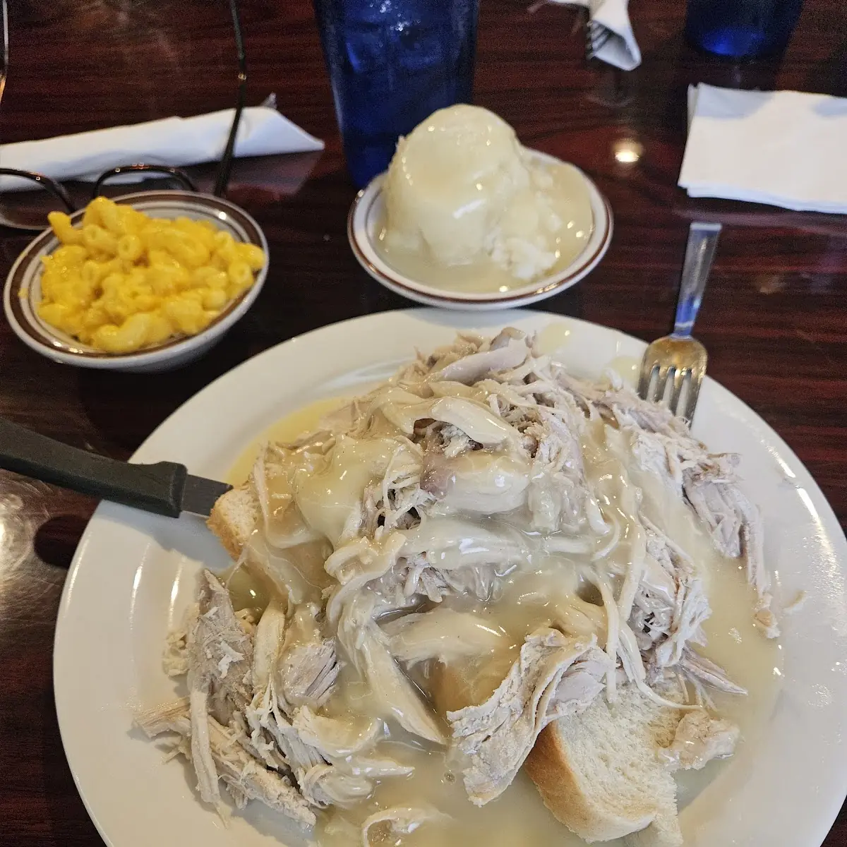 Open Faced Turkey Sandwich
