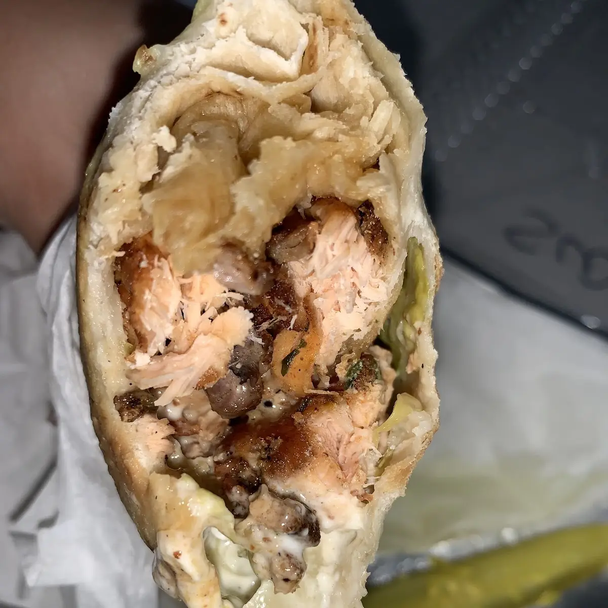 Blackened Salmon Wrap