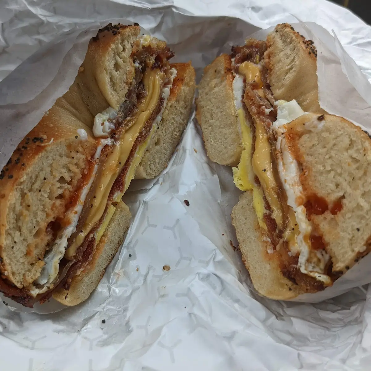 Bacon Egg and Cheese on Everything Bagel