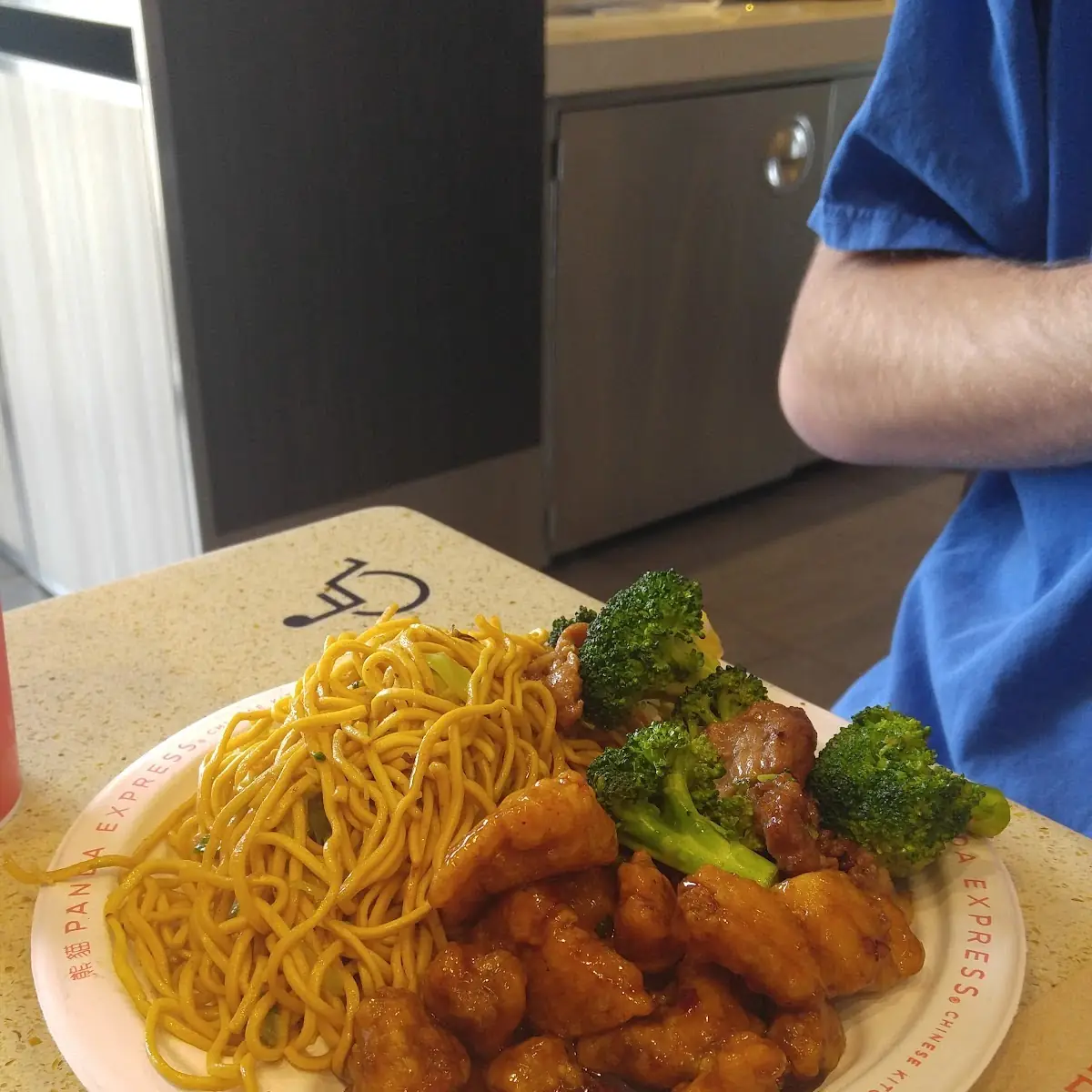 Orange Chicken and Lo Mein Noodles