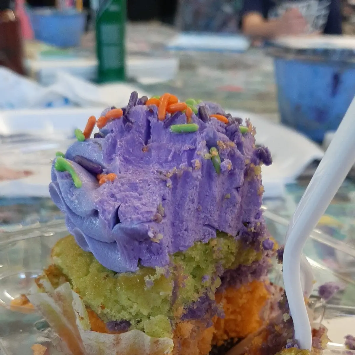 Halloween Vanilla Cupcake