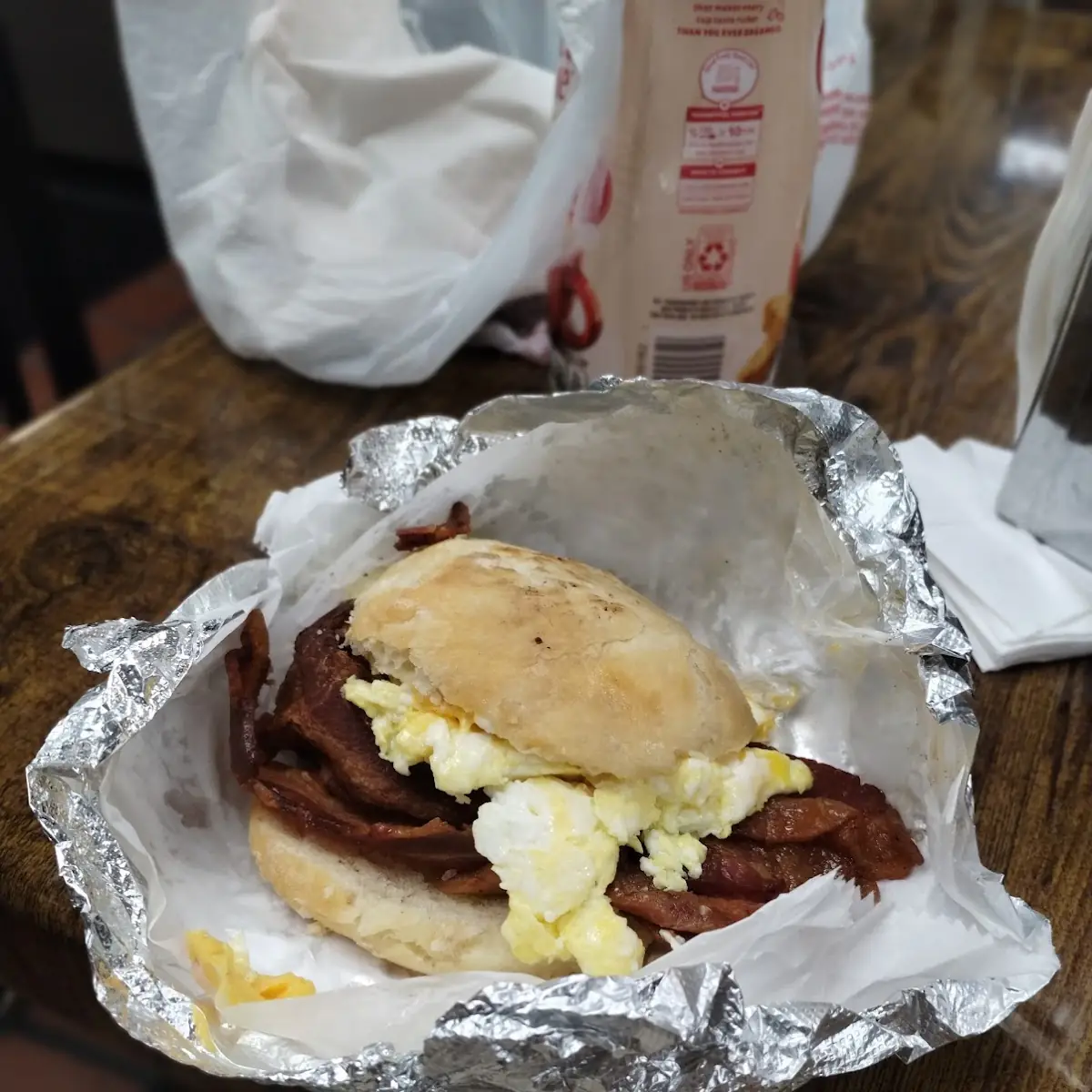 Bacon and Egg Biscuit