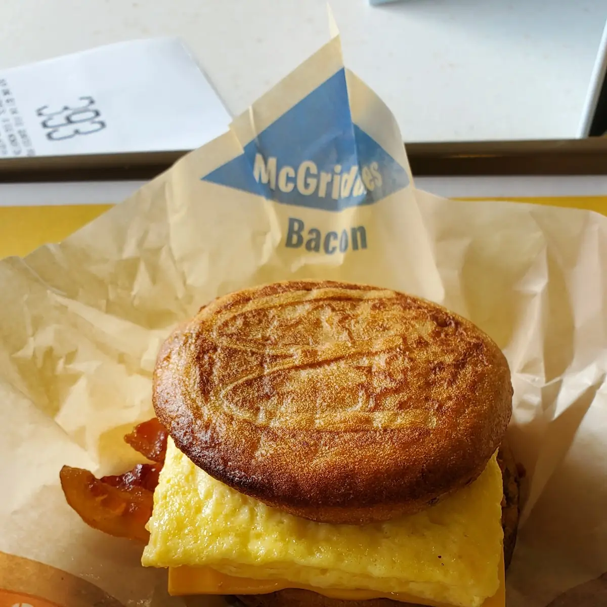 Bacon Egg and Cheese Mcgriddle