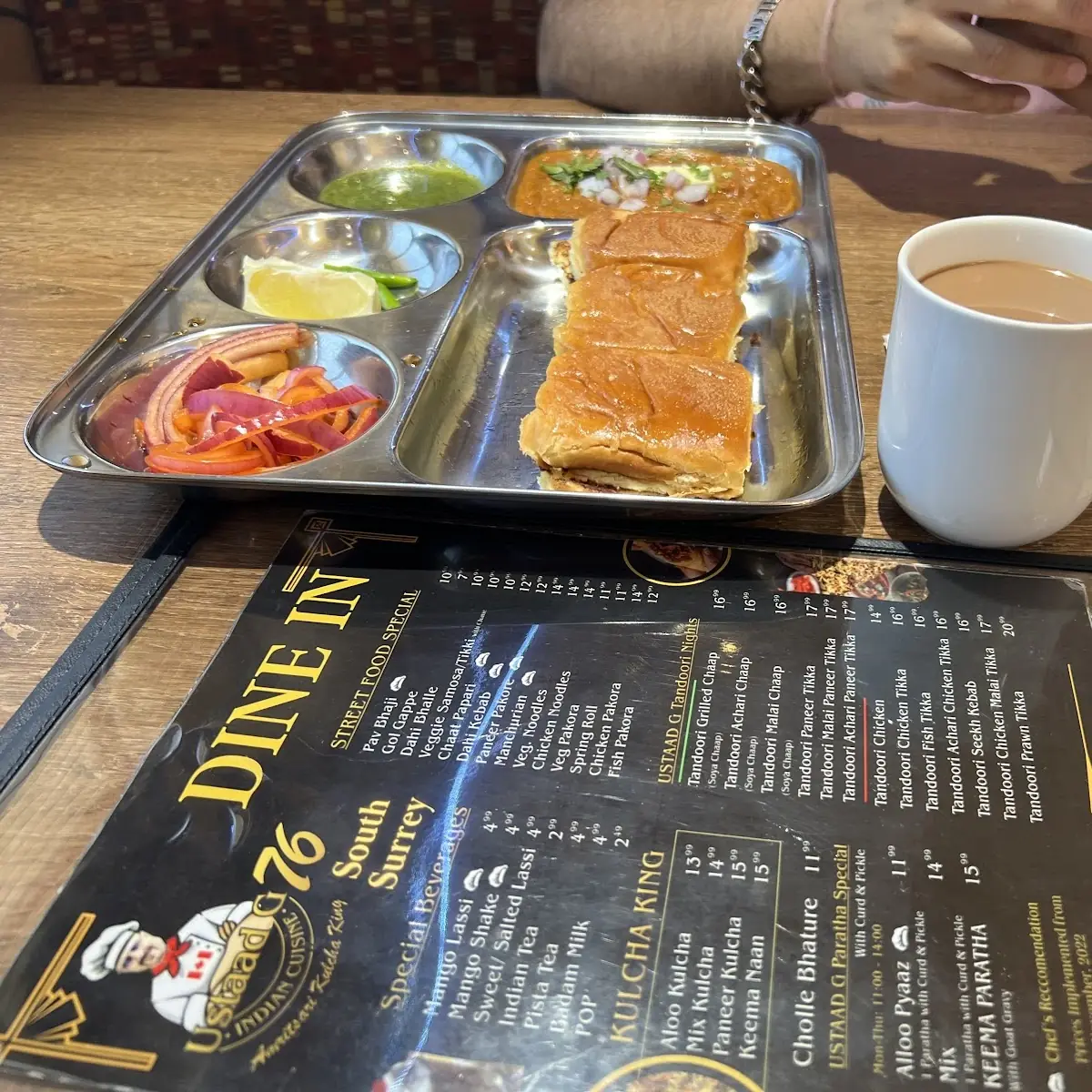 Pav Bhaji, USTAAD G76 SOUTH SURREY