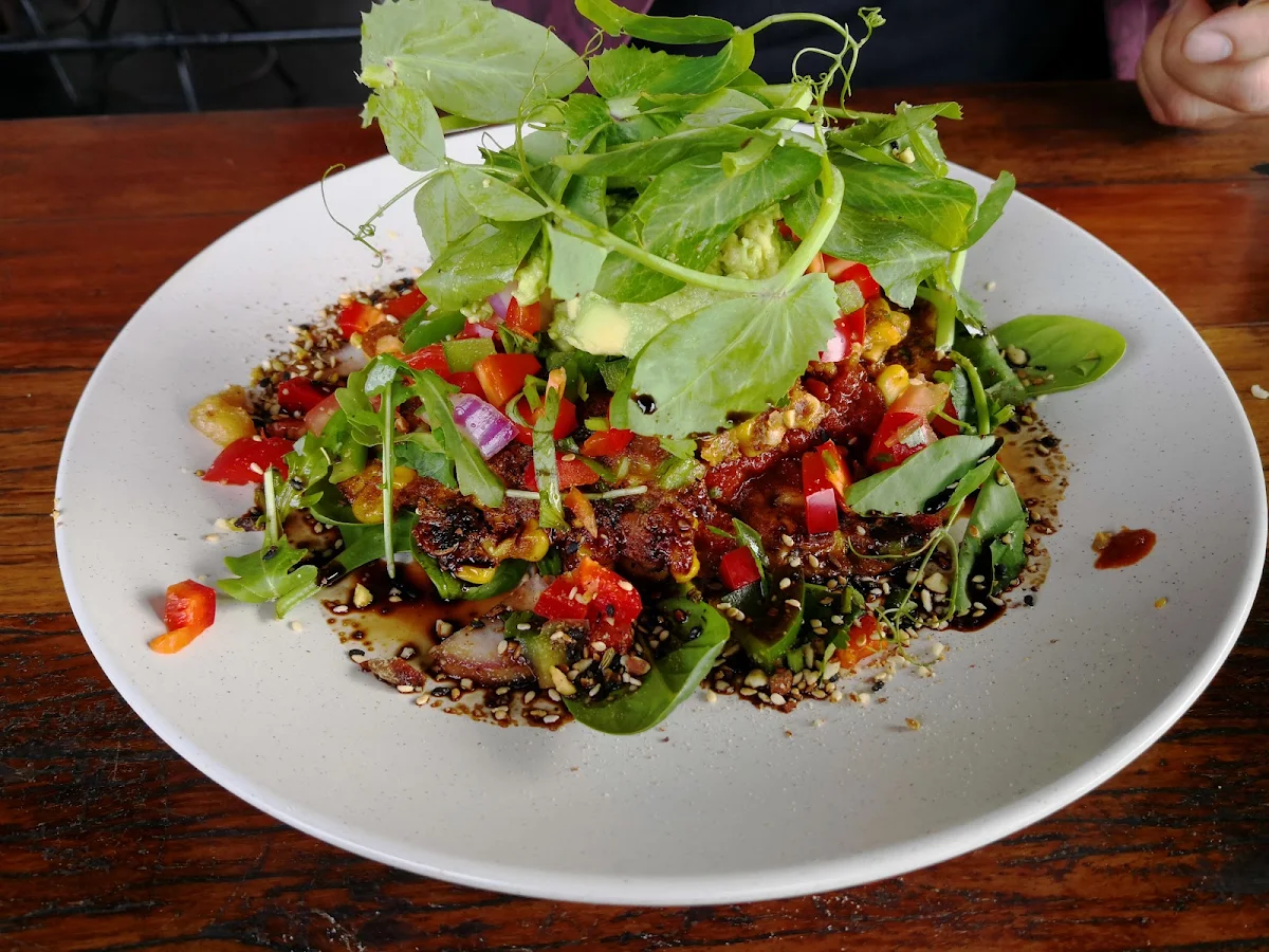 Corn Fritter Stack, Blendlove