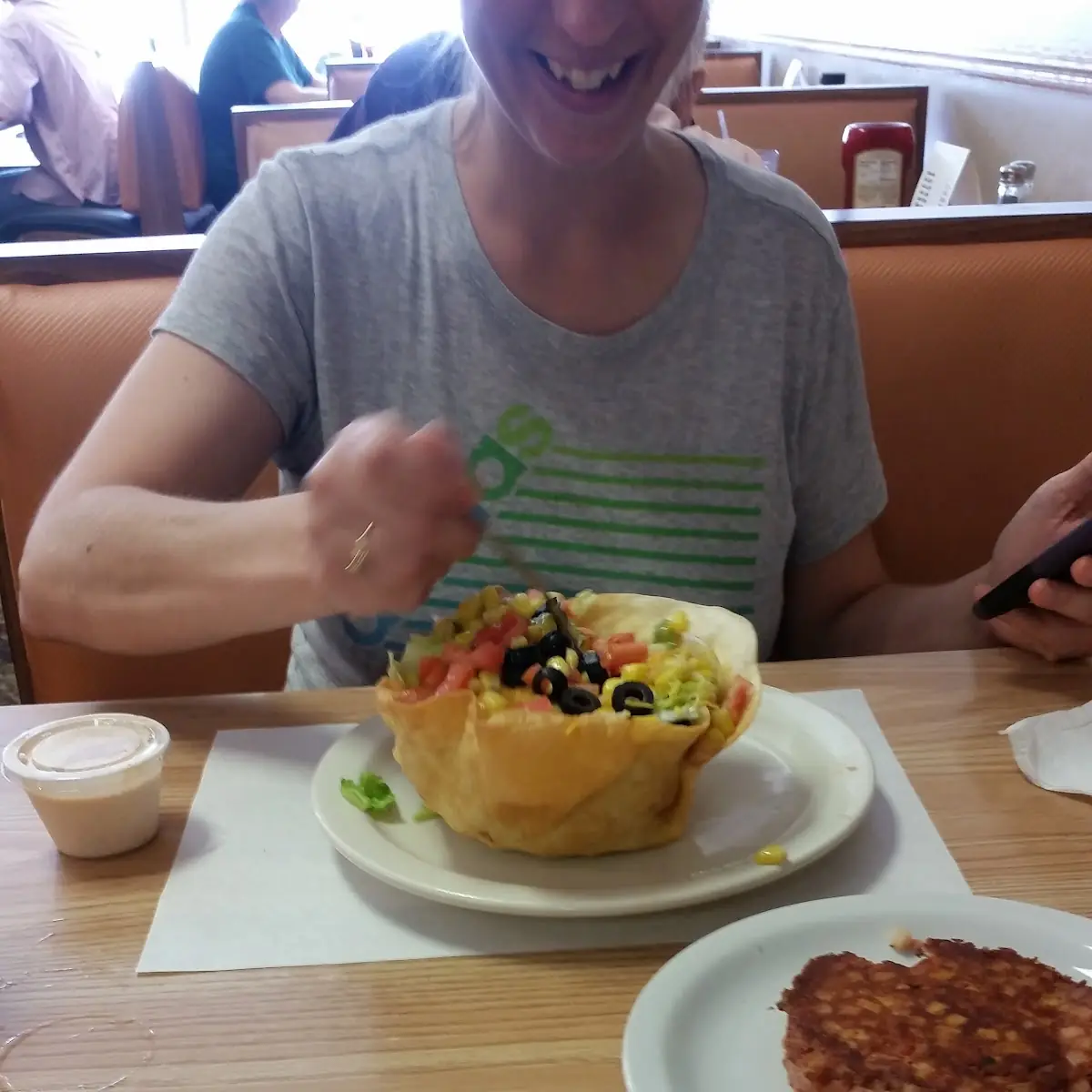 Fajita Salad Stacked Breakfast Corned Beef Hash