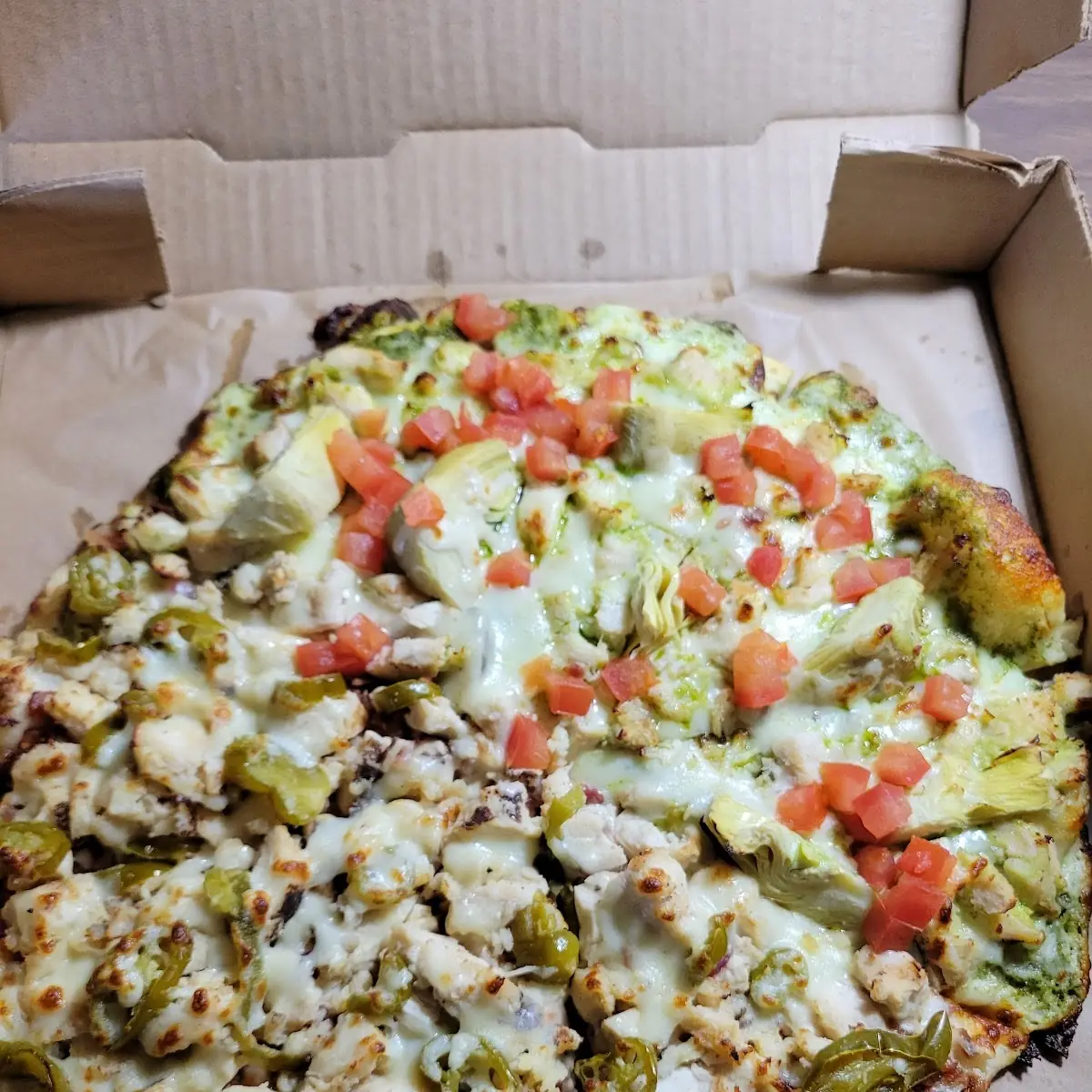 Chicken Caesar Pizza