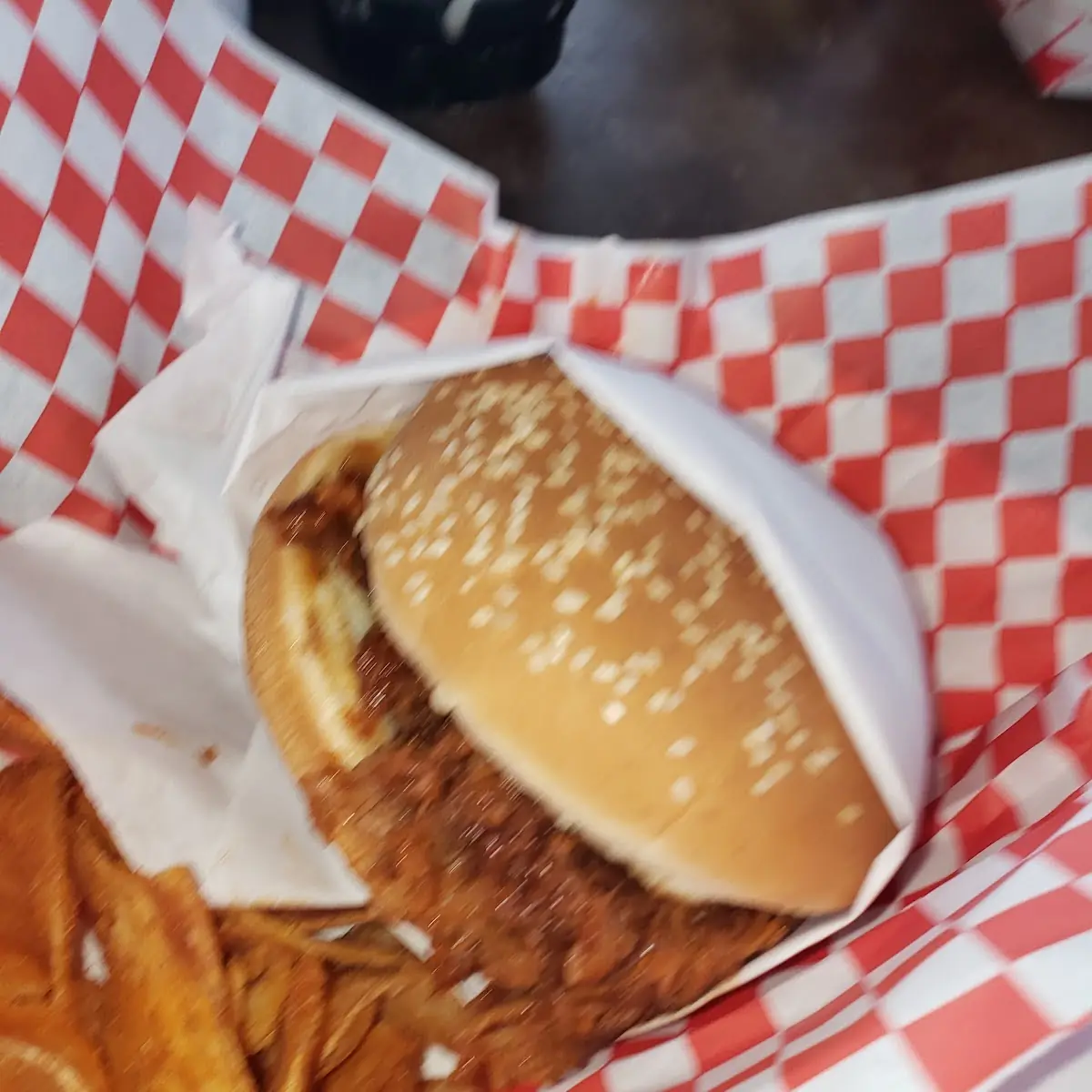 BBQ Pulled Pork Sandwich and Homemade Potato Chips